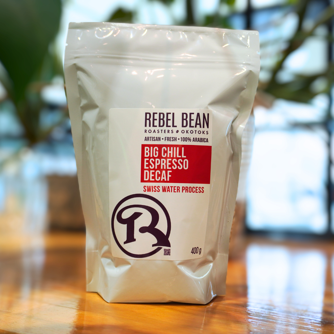 Rebel Bean Coffee Big Chill Espresso Decaf Coffee Beans