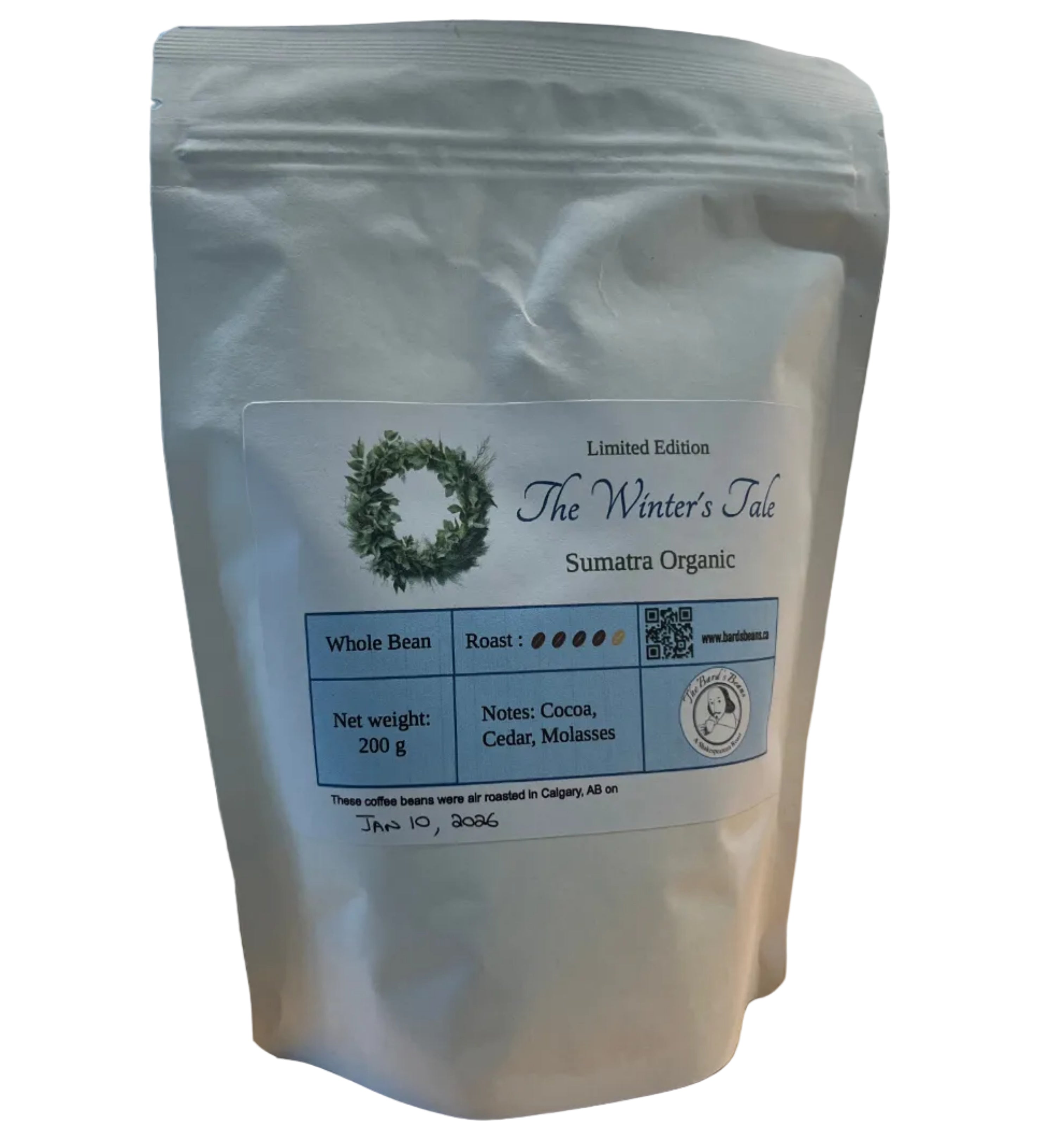 The Bard's Beans - Sumatra - The Winter's Tale Organic Coffee Beans