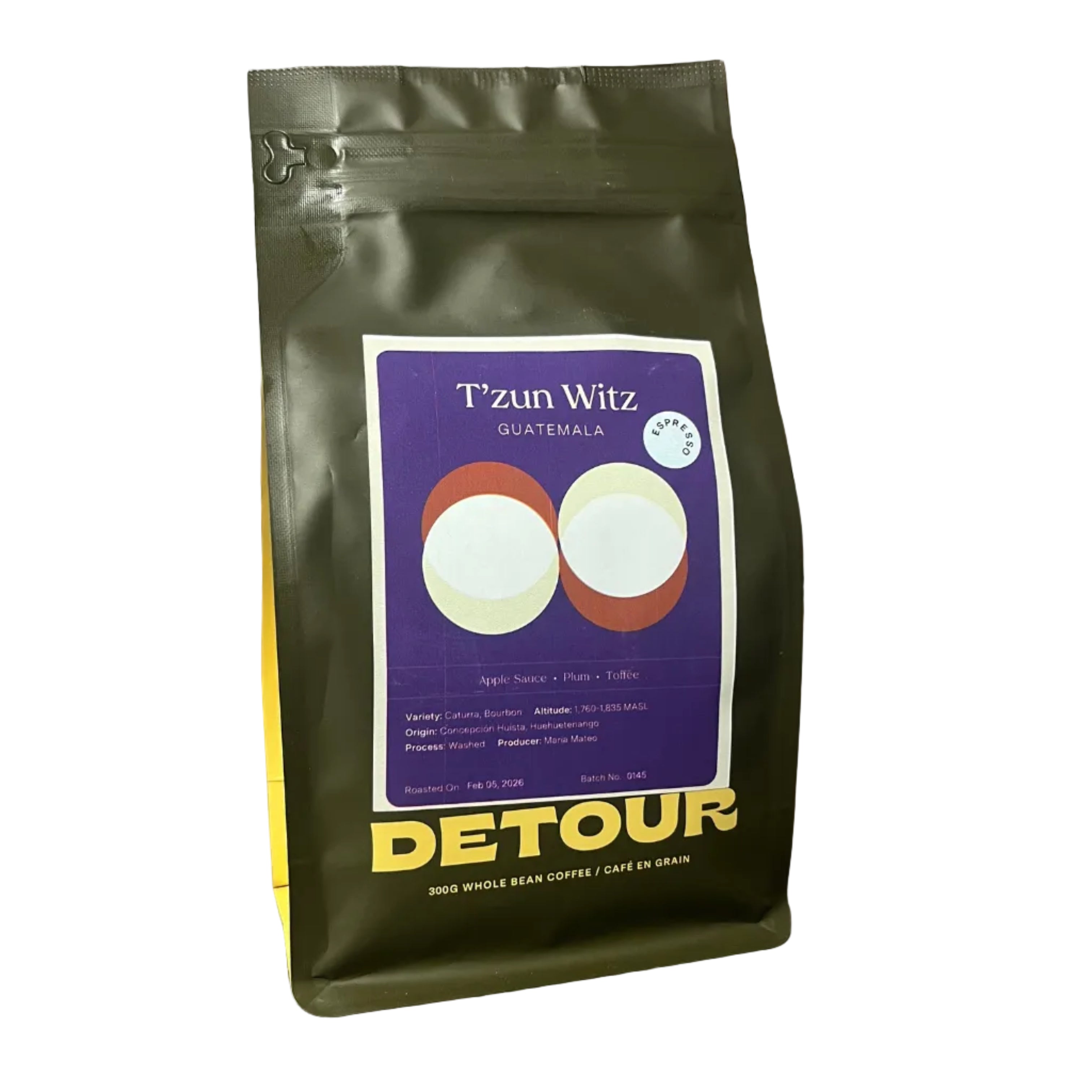(DISCOUNT) Detour -  Guatemala - T'zun Witz Espresso Coffee Beans