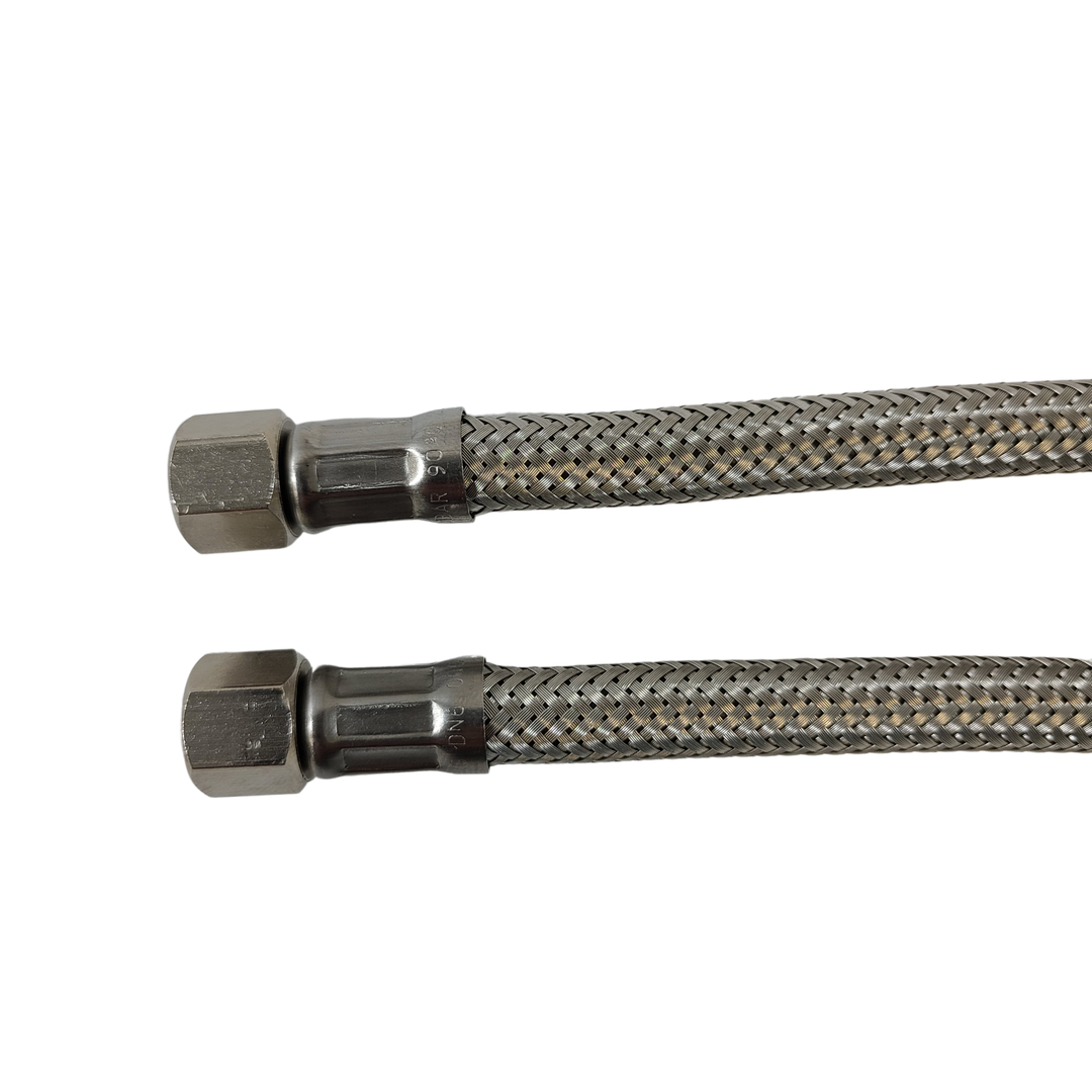 1/8" F x 1/8" F BSP Stainless Steel Flex Hose