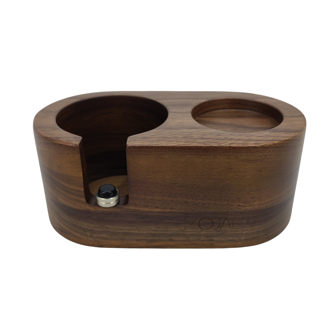 Mojae Walnut Tamping Station - 2 Slots