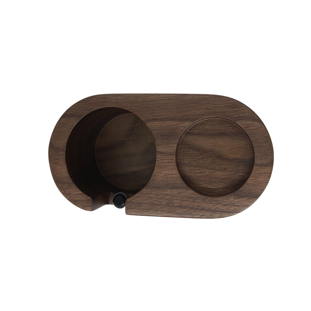 Mojae Walnut Tamping Station - 2 Slots