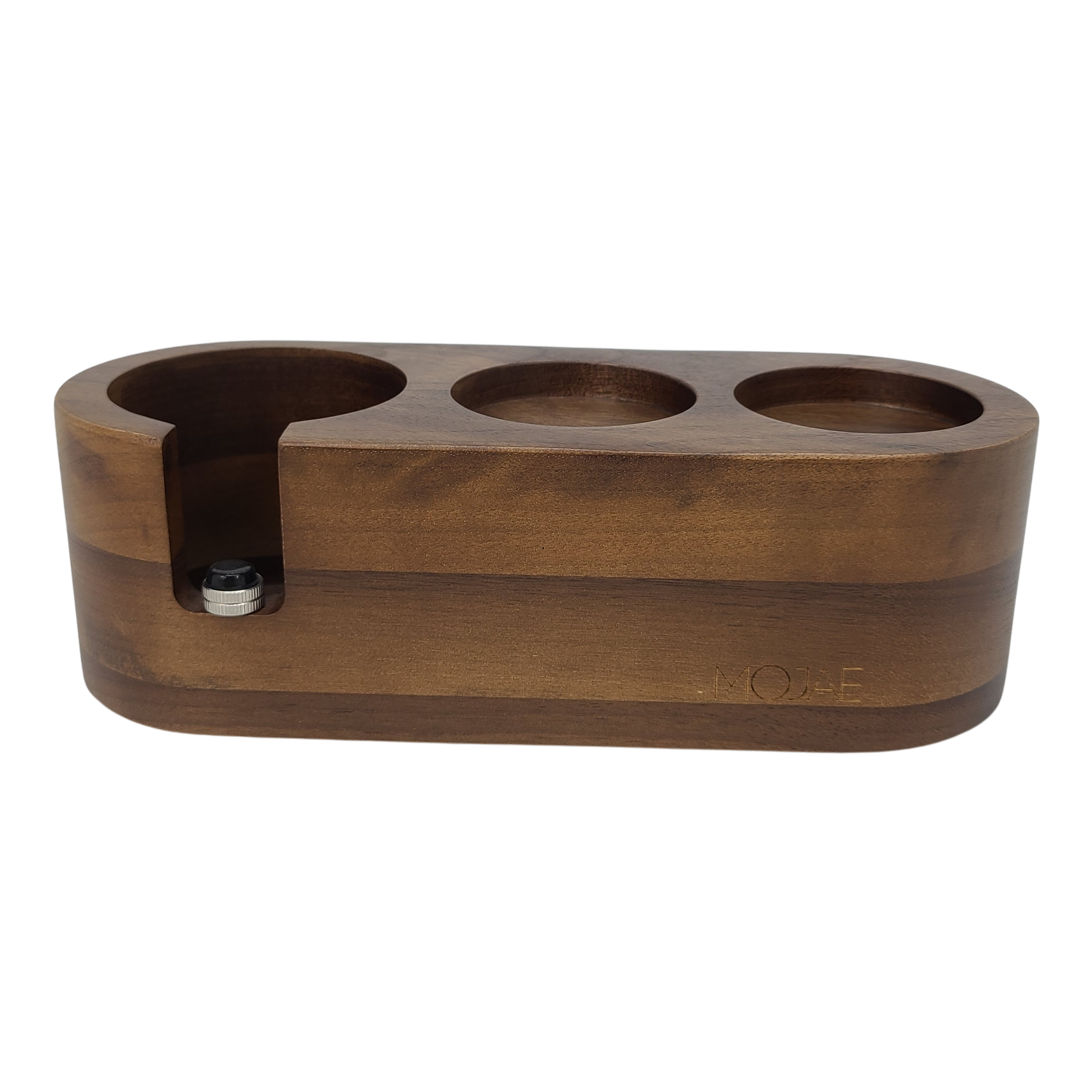 Mojae Walnut Tamping Station - 3 Slots