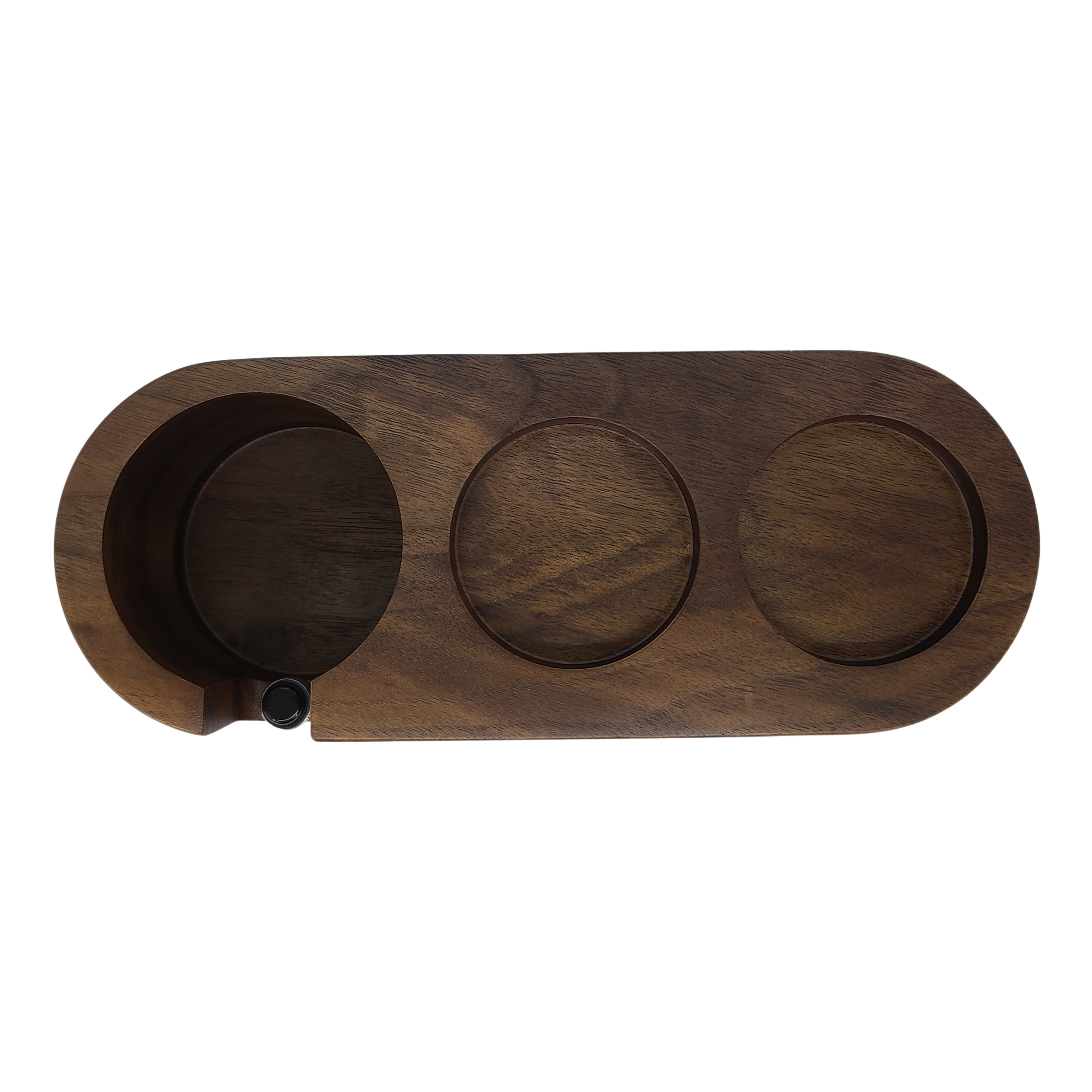 Mojae Walnut Tamping Station - 3 Slots