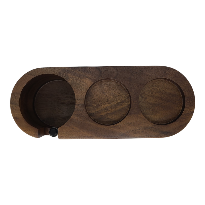 Mojae Walnut Tamping Station - 3 Slots