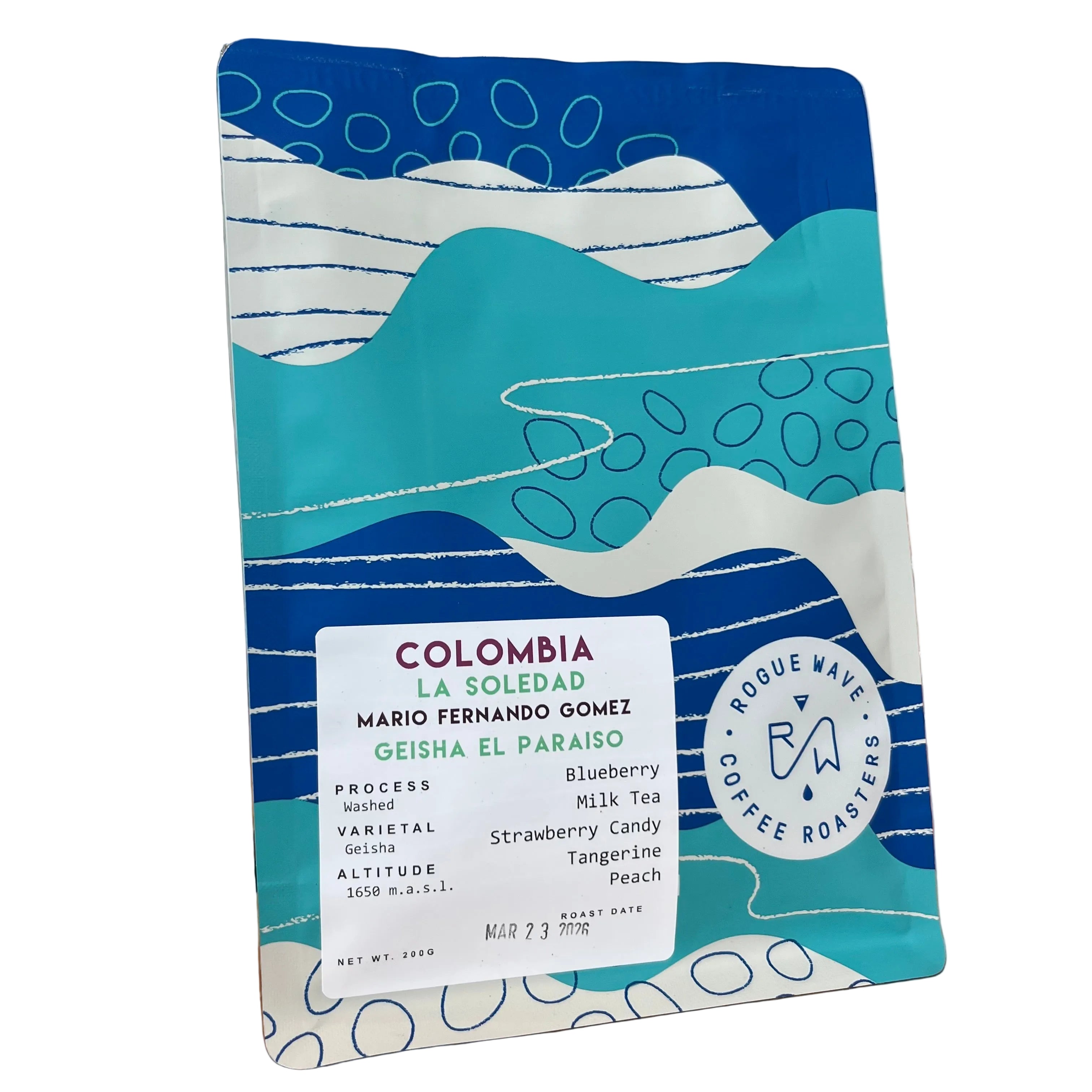 Rogue Wave - Colombia - La Soledad El Paraiso Geisha Coffee Beans