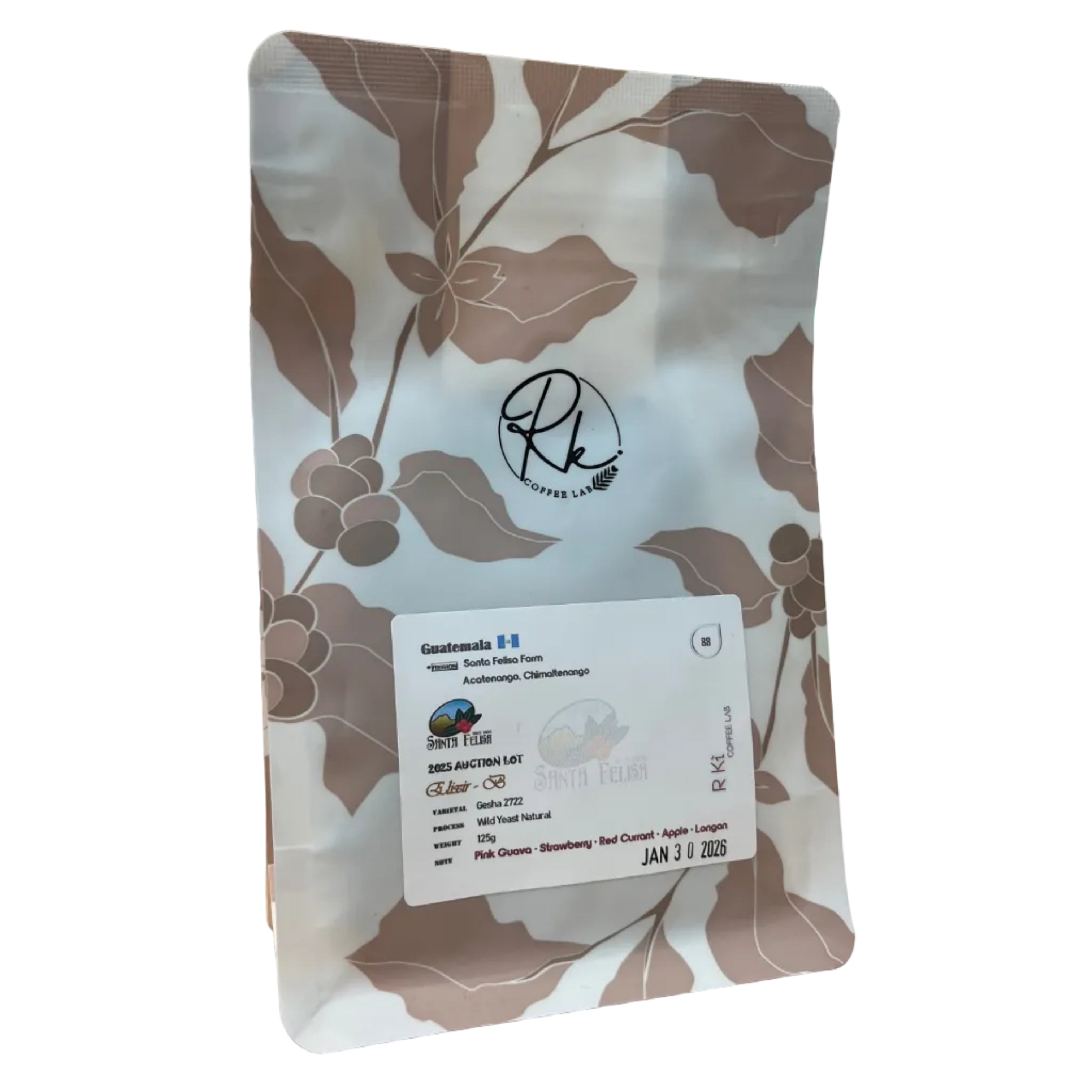 R Ki Coffee Lab - Guatemala - Santa Felisa 2025 Auction Lot Elixir - B Gesha 2722 Coffee Beans