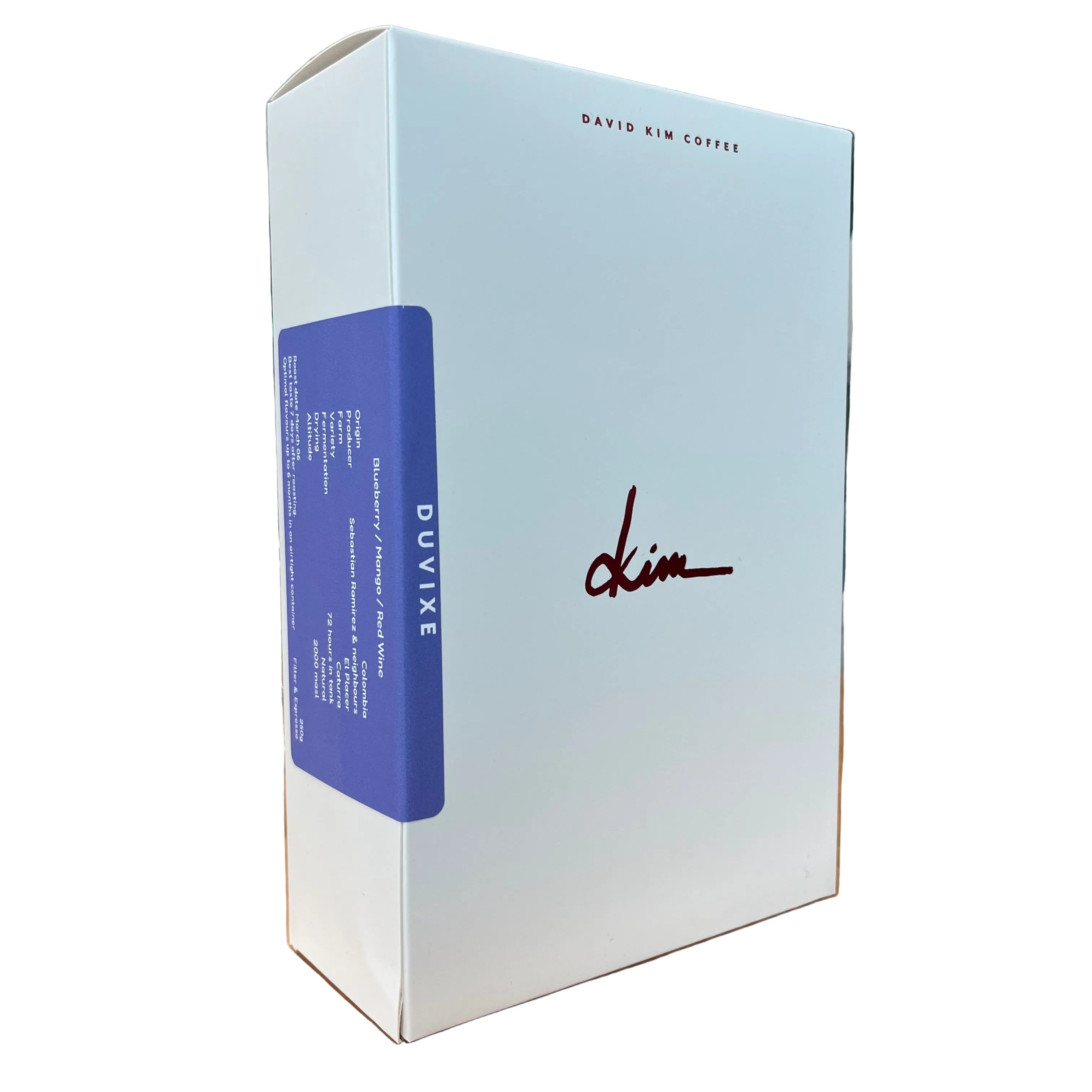 David Kim - DUVIXE - Colombia - Sebastian Ramirez Coffee Beans