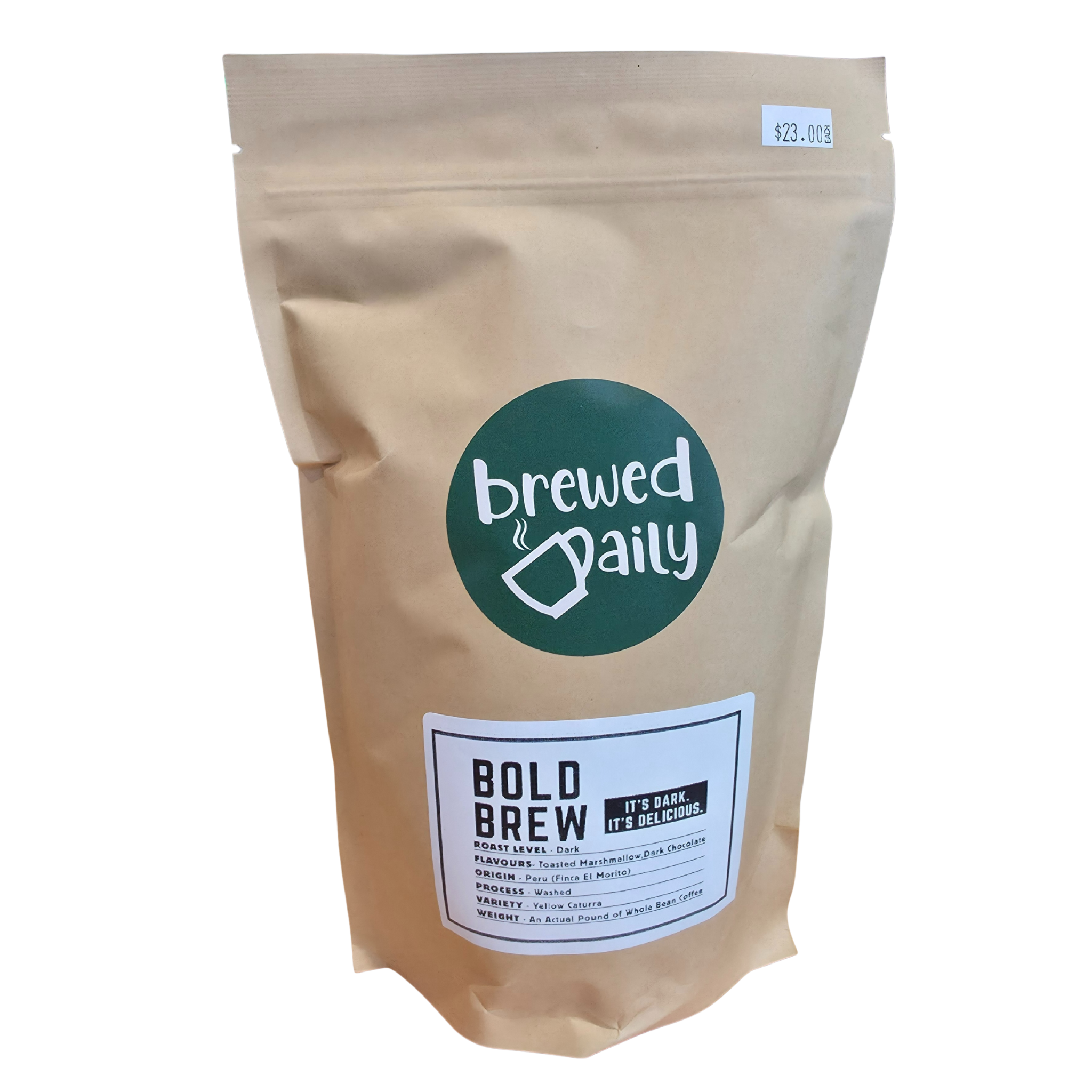 Brewed Daily - Bold Brew Dark Roast Coffee Beans