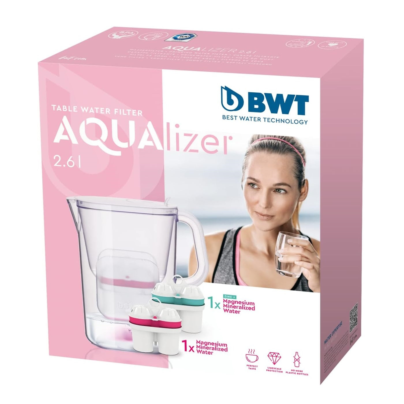 BWT Water filter AQUAlizer + 1 Zinc & 1 Magnesium filter
