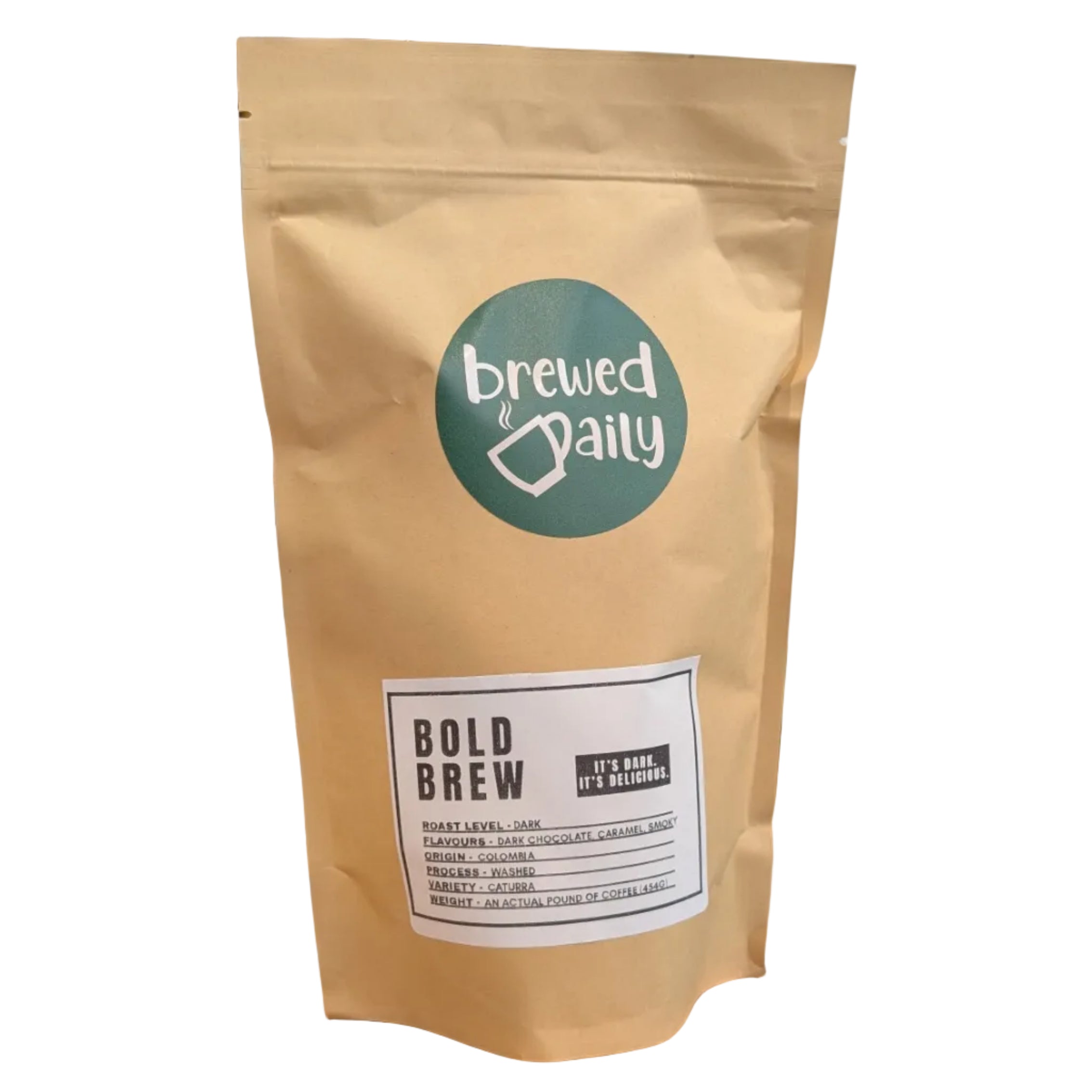 Brewed Daily - Bold Brew Dark Roast Coffee Beans