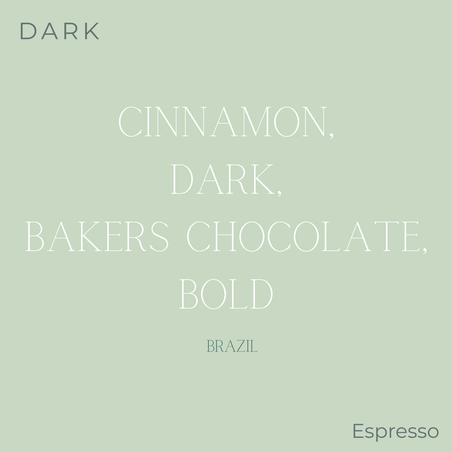 Chronicle - Brazil - CREMA Dark Espresso Coffee Beans