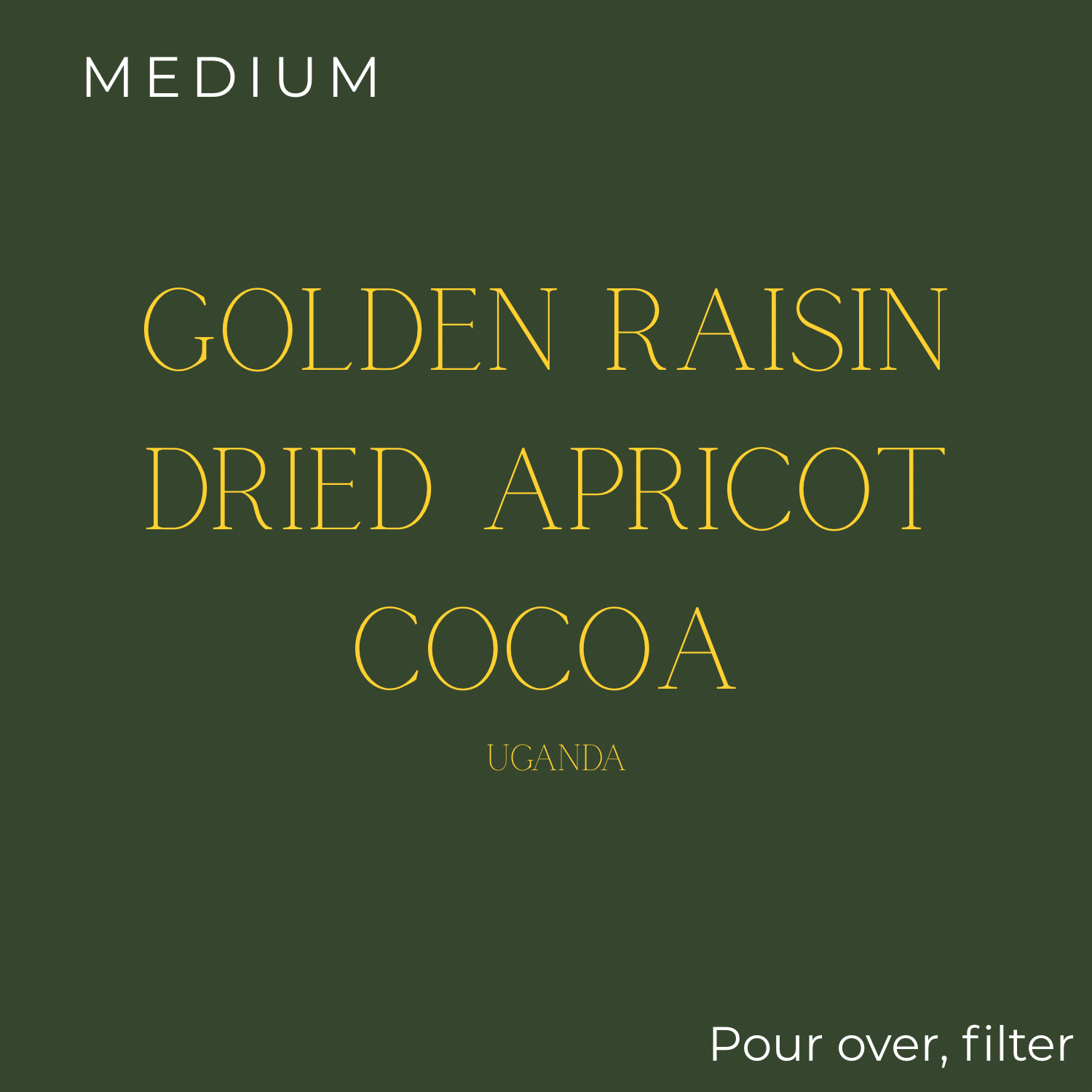 Detour Coffee - Uganda Sironko Station Yellow Honey Coffee Beans