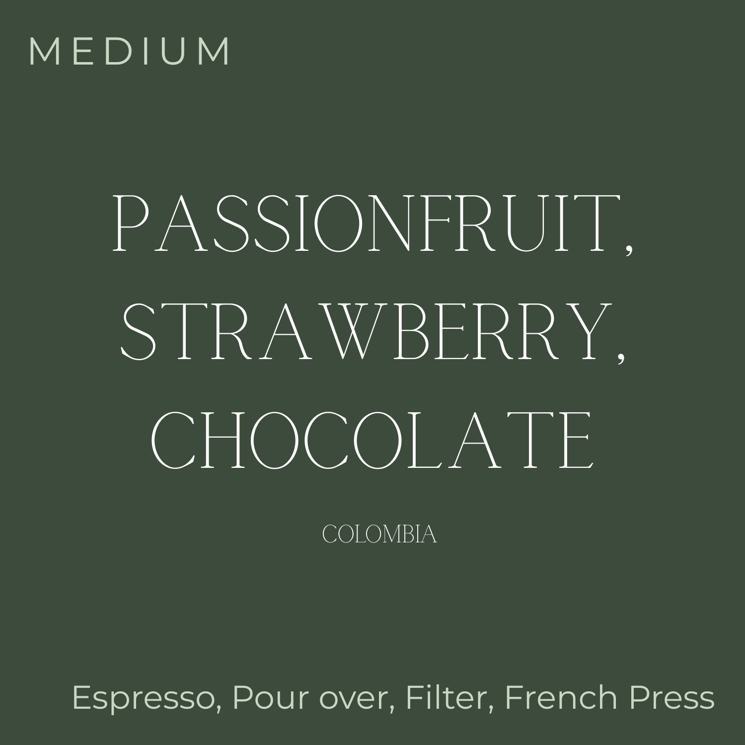 (DISCOUNT) 222 - Colombia - Red Bourbon Coffee Beans