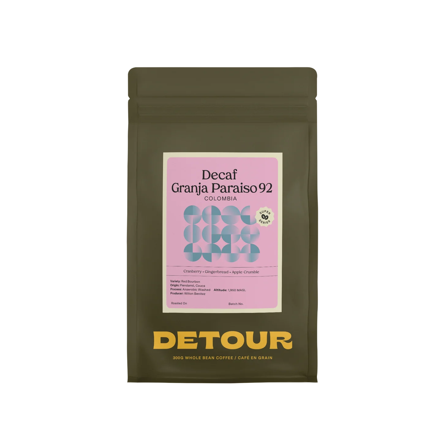 Detour - Colombia - Granja Paraiso 92 DECAF Coffee Beans