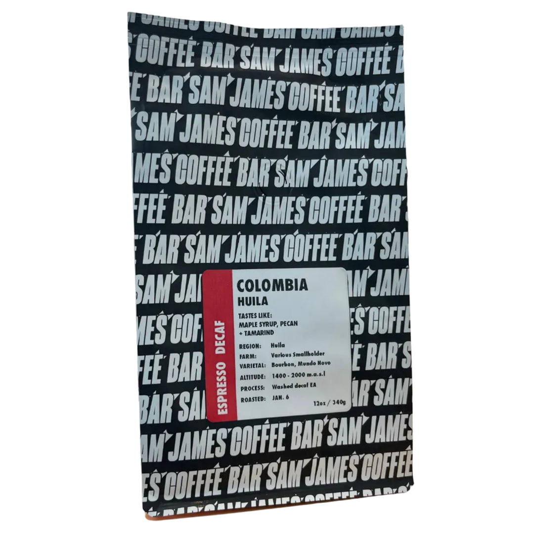 Sam James - Colombia - Decaf Espresso Coffee Beans