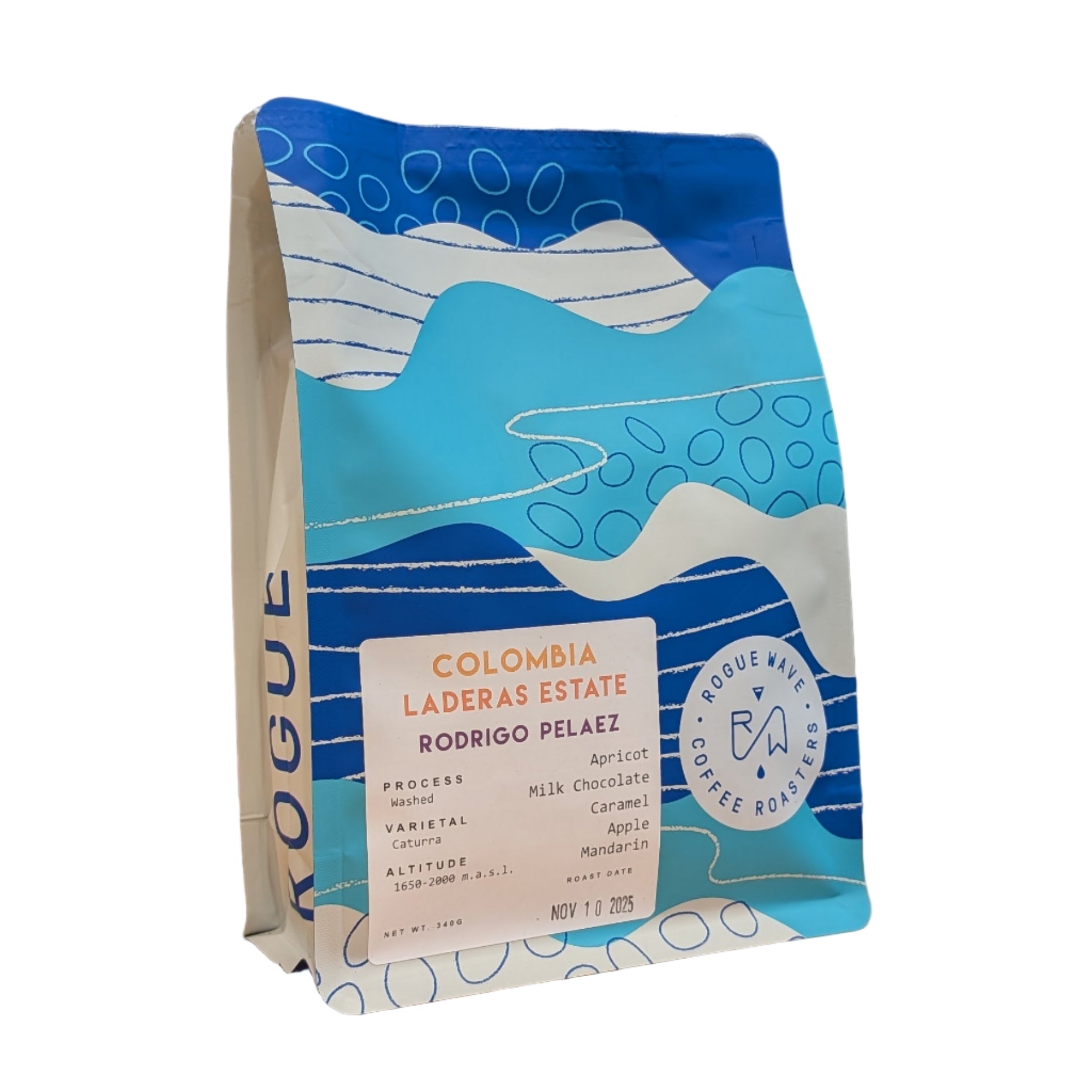 Rogue Wave Colombia - Laderas del Tapias Estate Lot Washed Coffee Beans