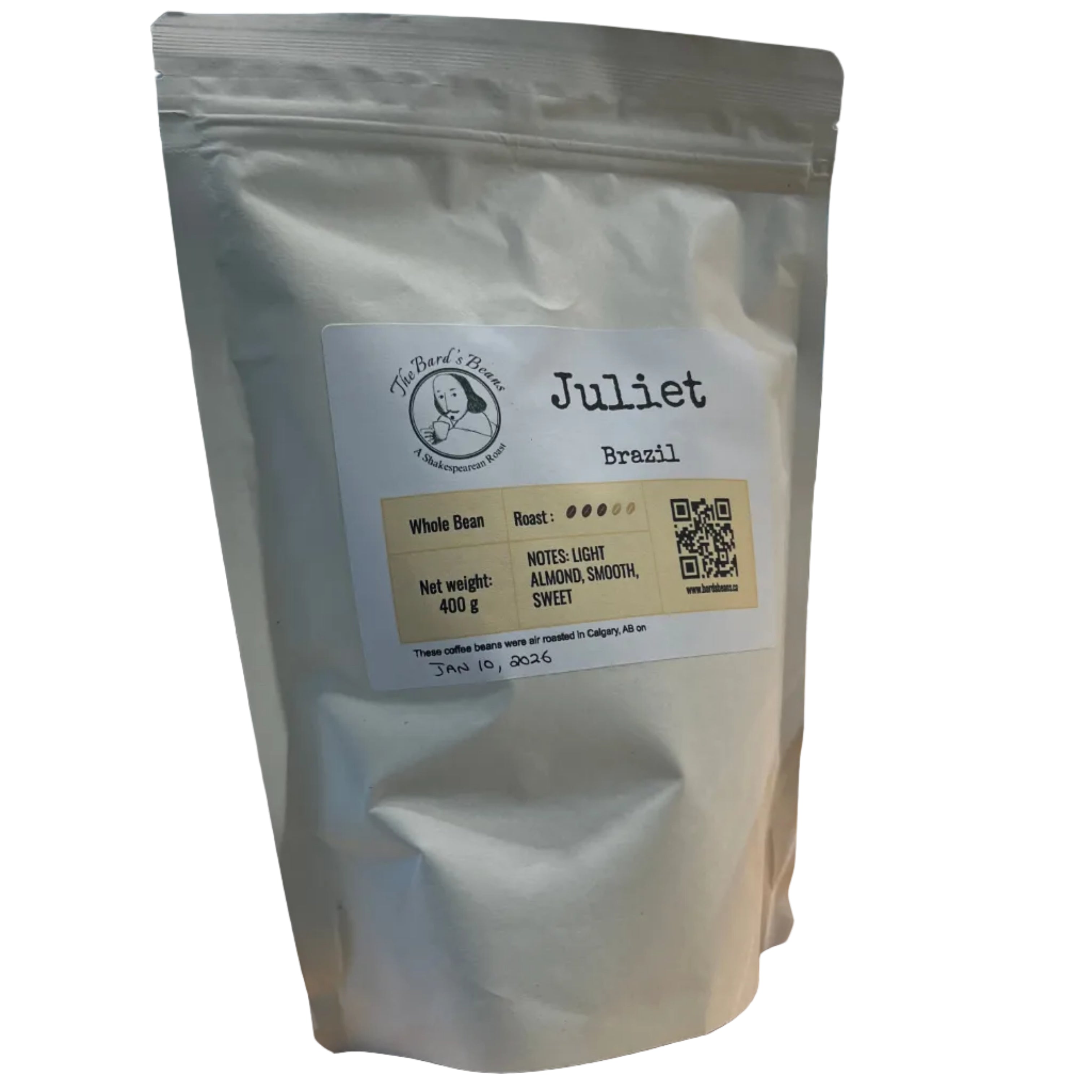 The Bard's Beans - Brazil - Juliet Coffee Beans