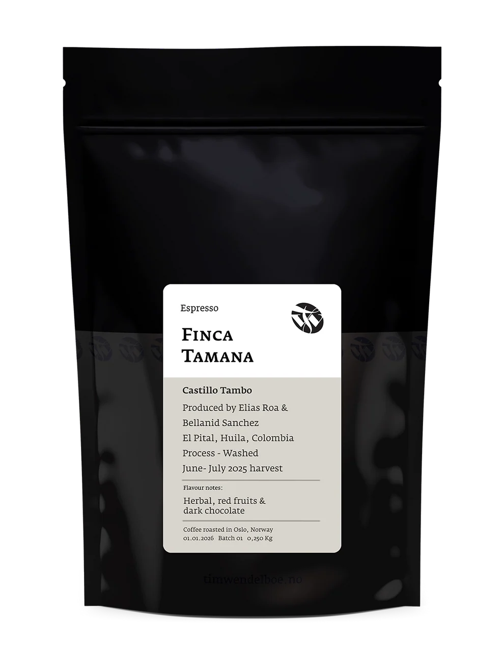 Tim Wendelboe - Colombia - Finca Tamana Castillo Espresso Coffee Beans