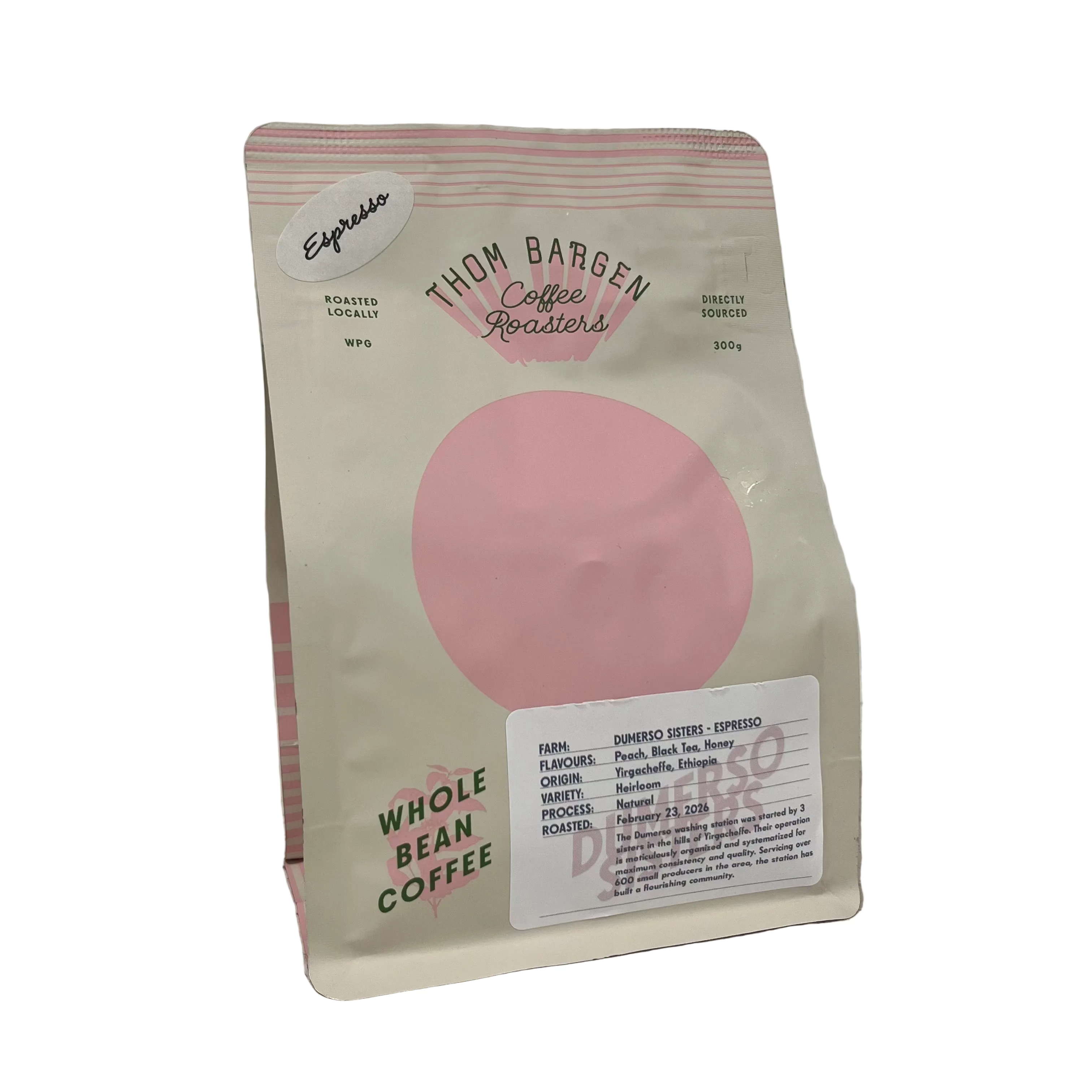 Thom Bargen - Ethiopia - Dumerso Sisters Espresso Coffee Beans