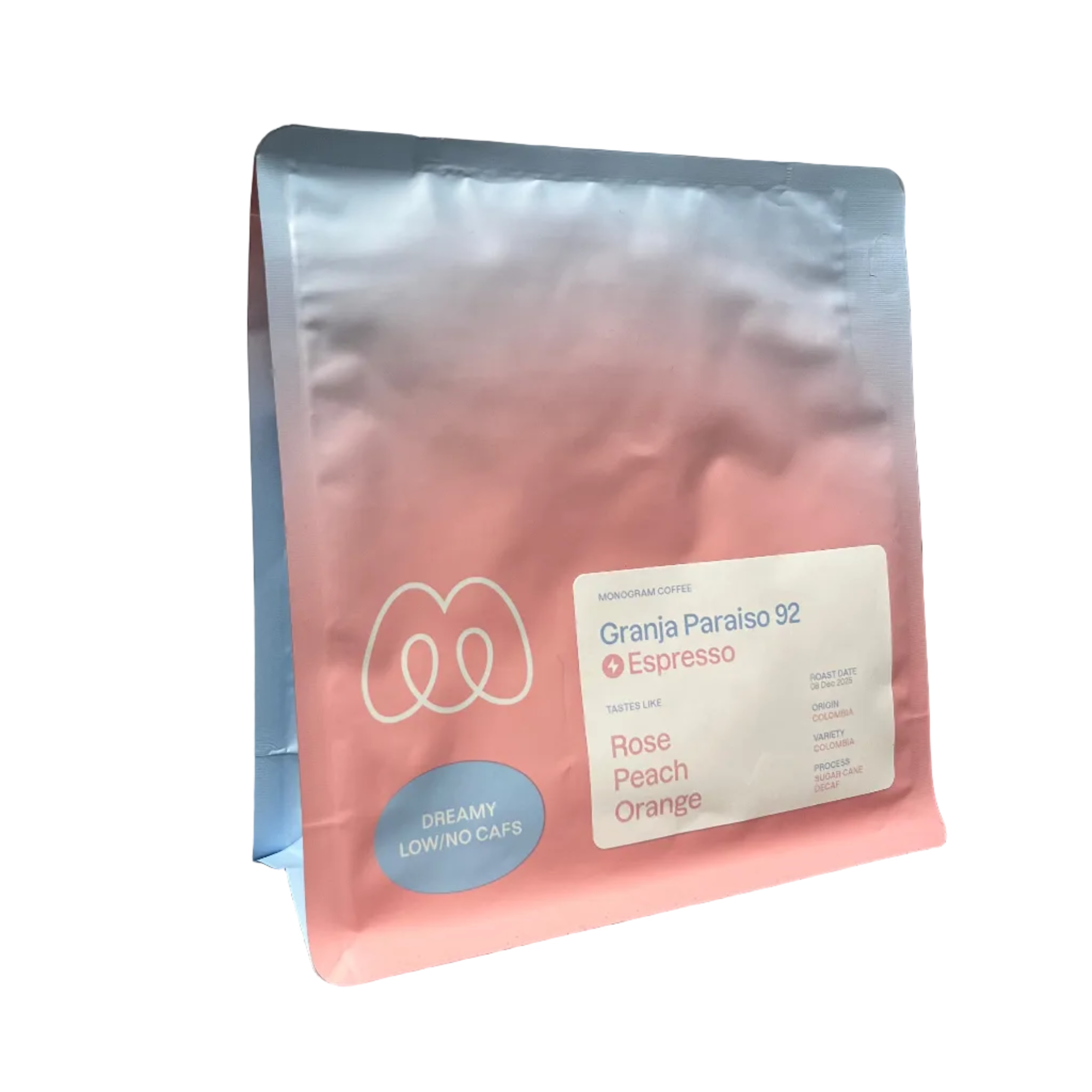 Monogram Coffee Granja Paraiso 92 Decaf Espresso Coffee Beans