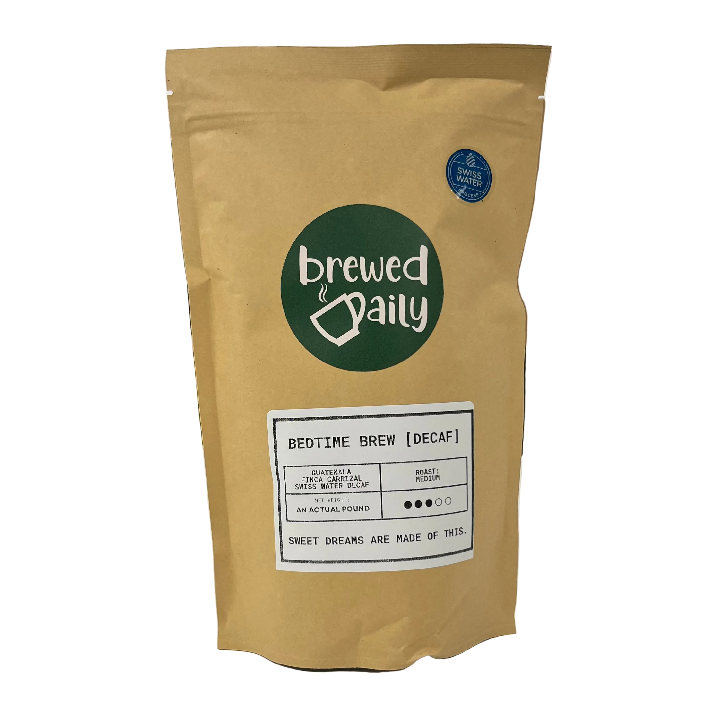 Brewed Daily - Bedtime Brew Decaf Coffee Beans