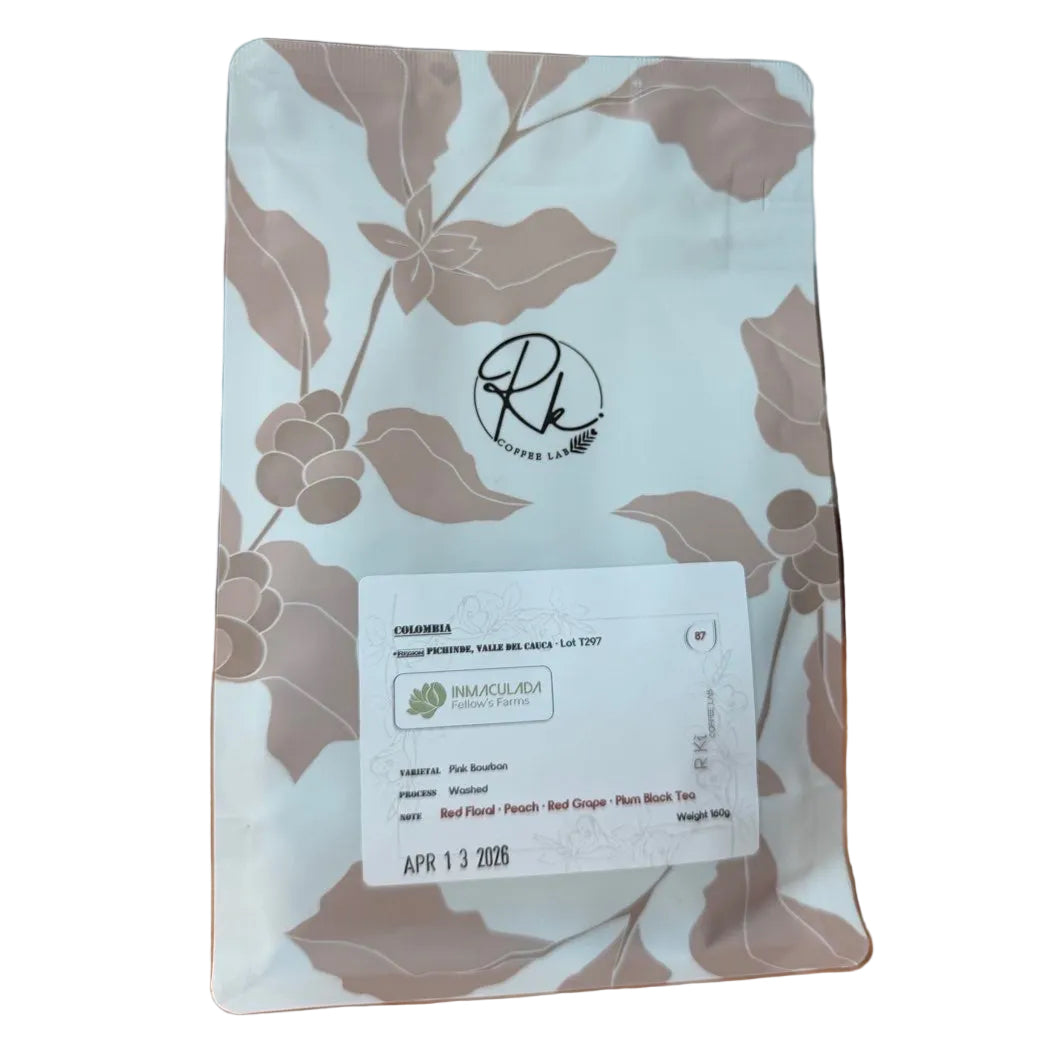 R Ki Coffee Lab - Colombia - Inmaculada Fellows Farms Pink Bourbon Washed Lot T297 Coffee Beans