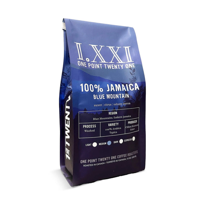 One Point Twenty One Roasters - 100% Jamaica Blue Mountain Coffee Beans