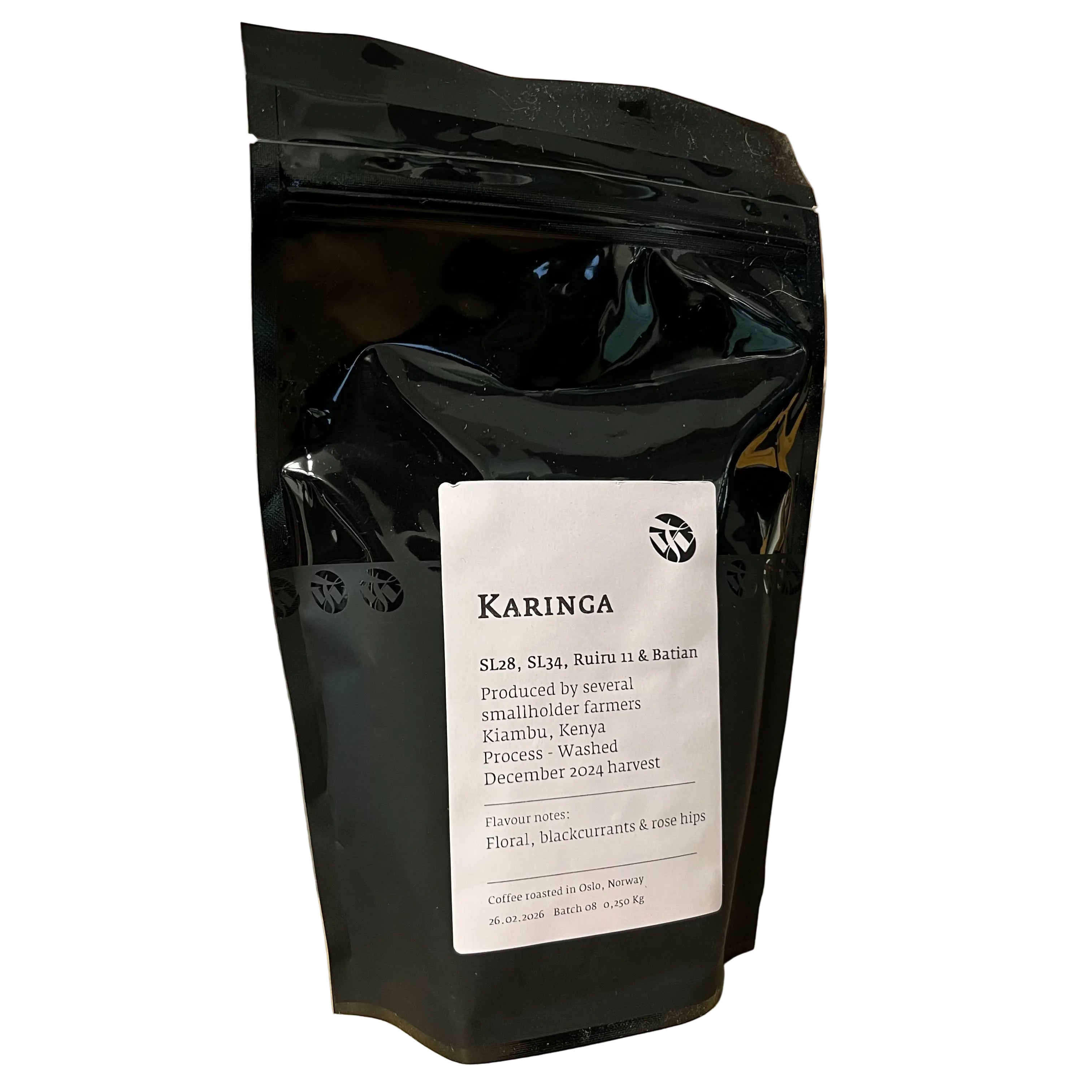 Bag of Tim Wendelboe Karinga coffee beans