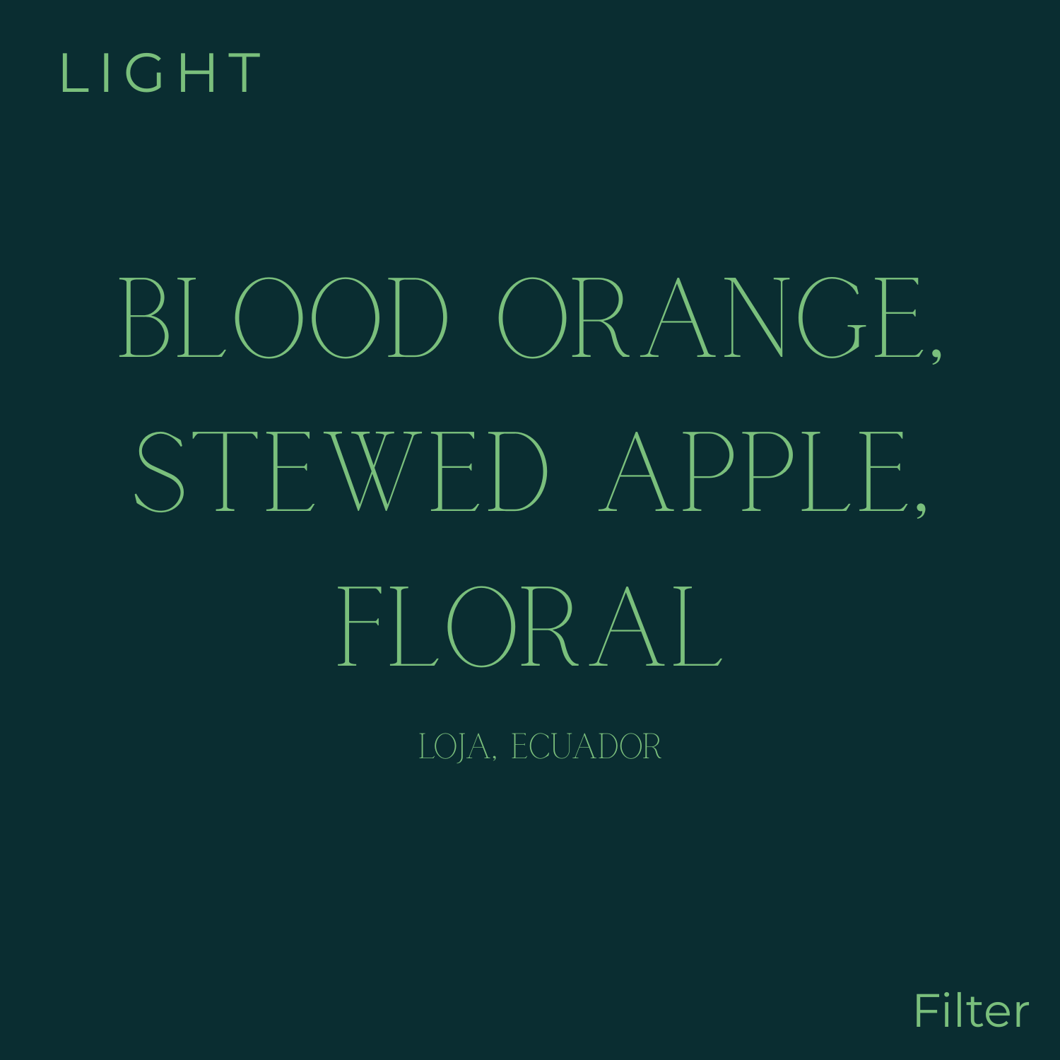 Subtext - Ecuador - Livio Reyes Jimenez: Washed Sidra Coffee Beans