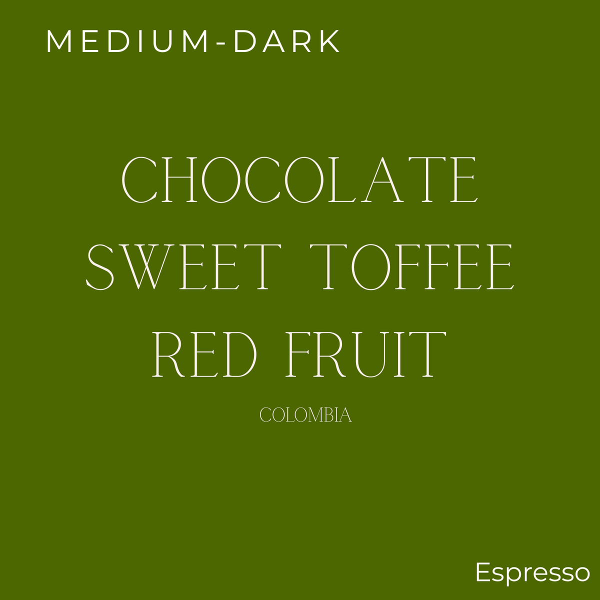 Pallet - Manifesto Espresso Coffee Beans