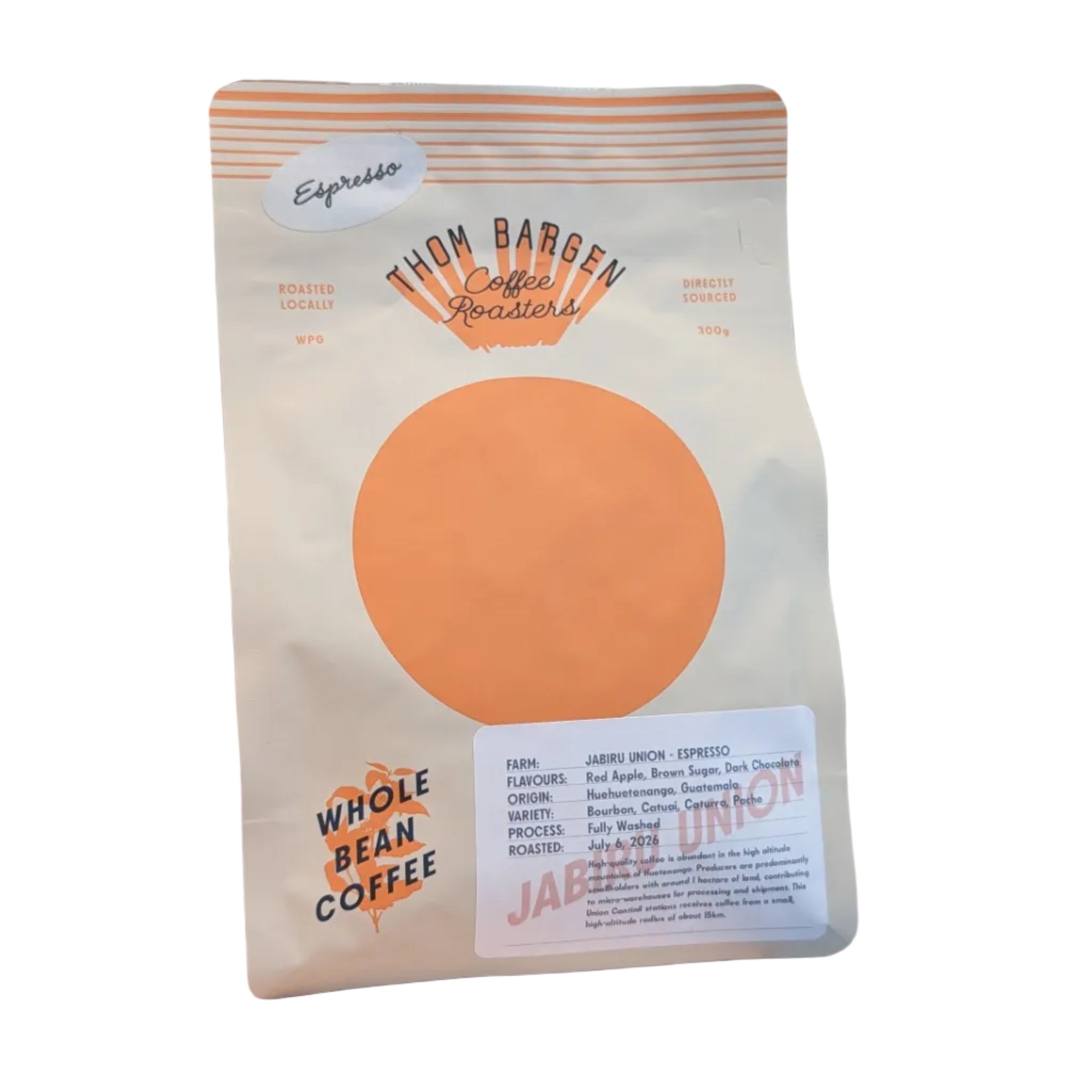 Thom Bargen - Guatemala - Jabiru Union Espresso Coffee Beans