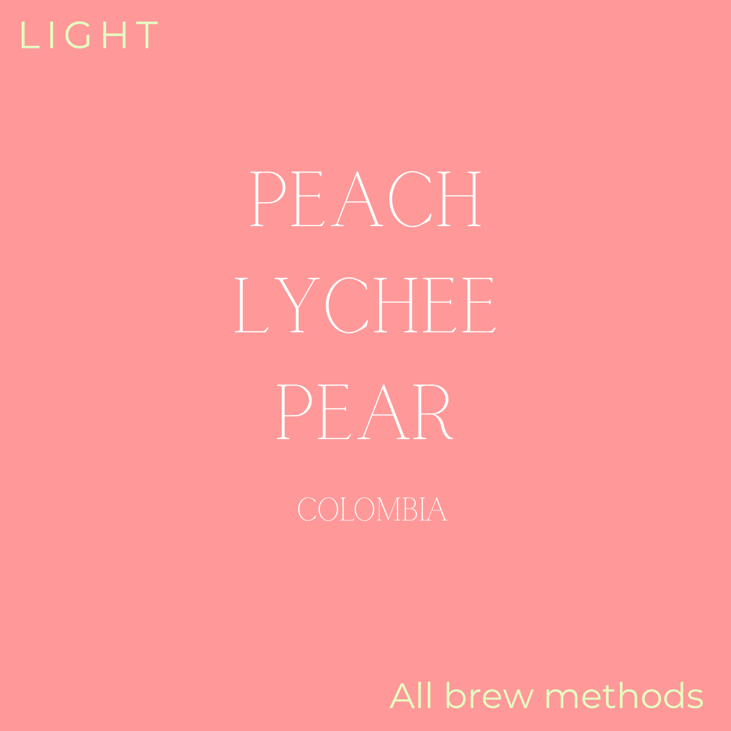 Birdy Coffee Co. Colombia Flying Peach Coffee Beans