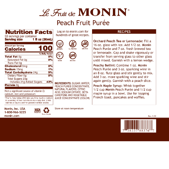 Monin Peach Puree