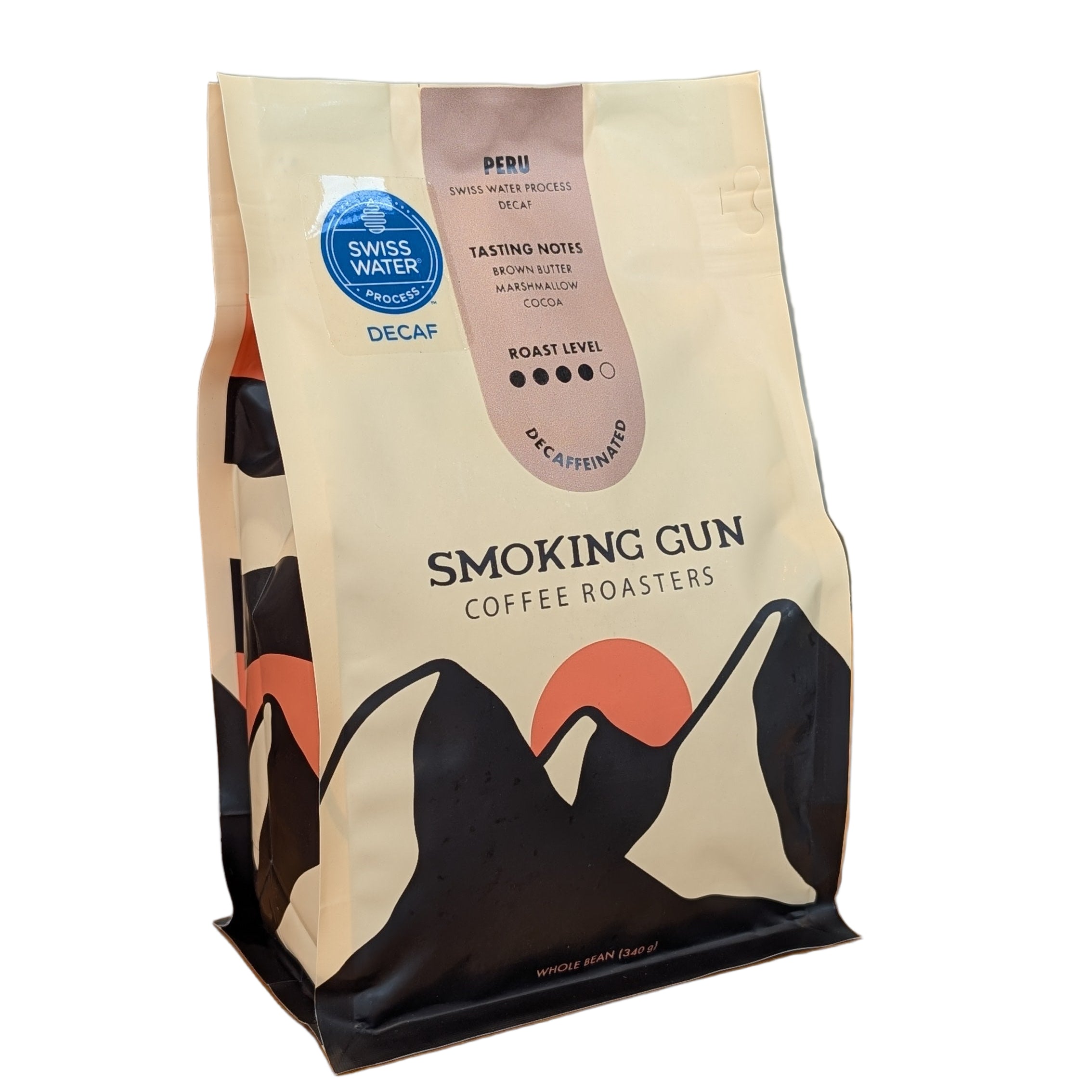 Smoking Gun Peru Swiss Water Decaf Coffee Beans
