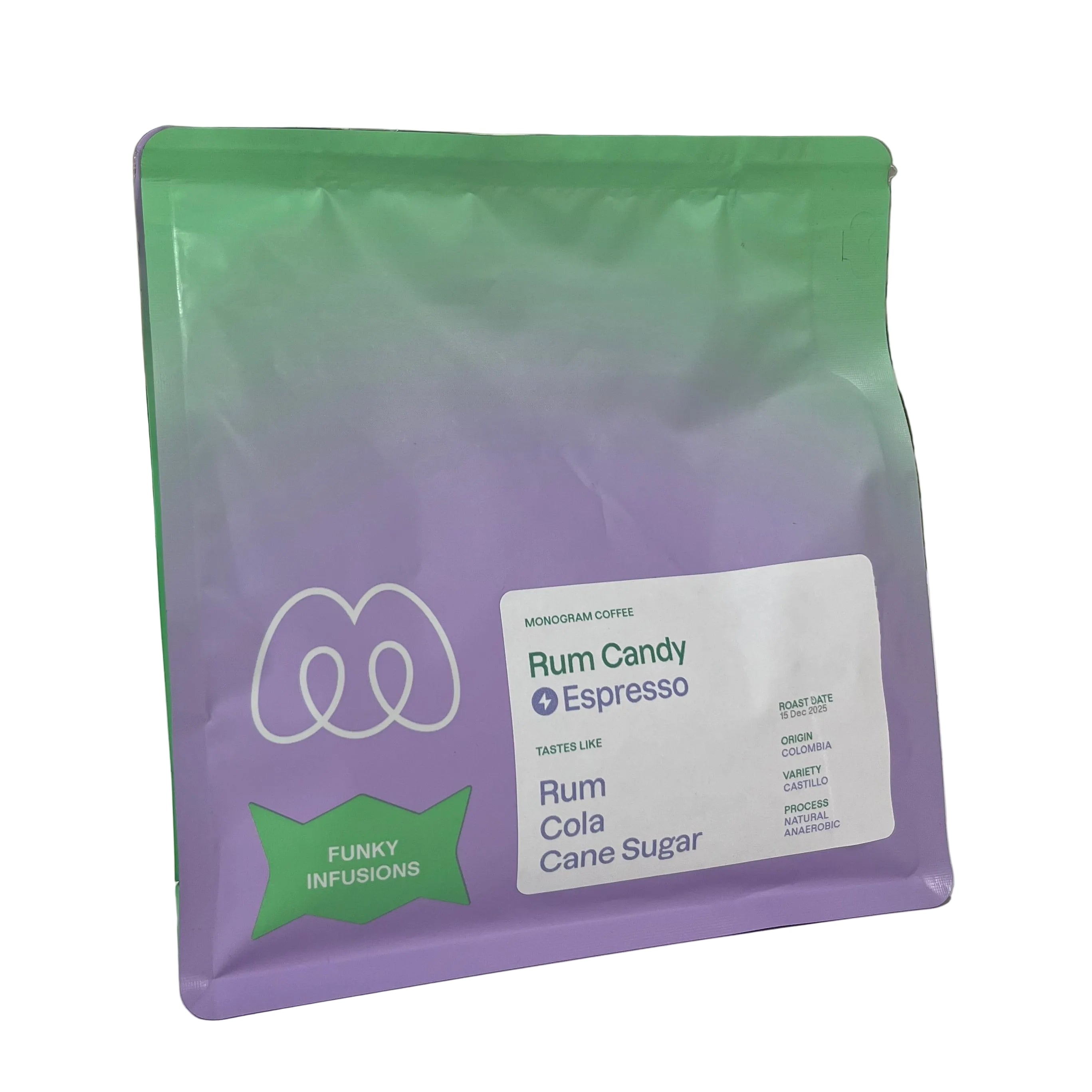 Monogram Coffee Rum Candy Espresso Coffee Beans