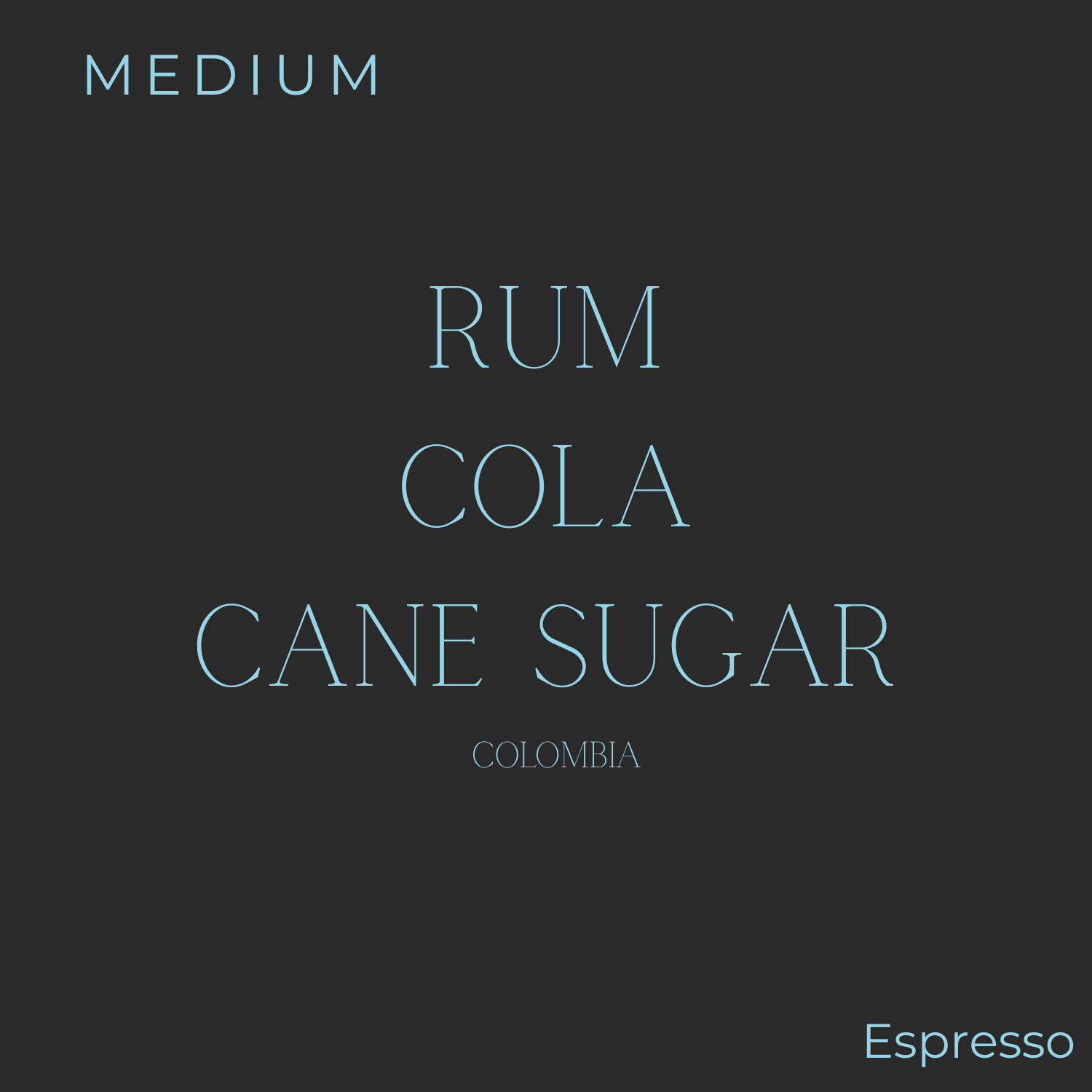 Monogram - Rum Candy Espresso Coffee Beans