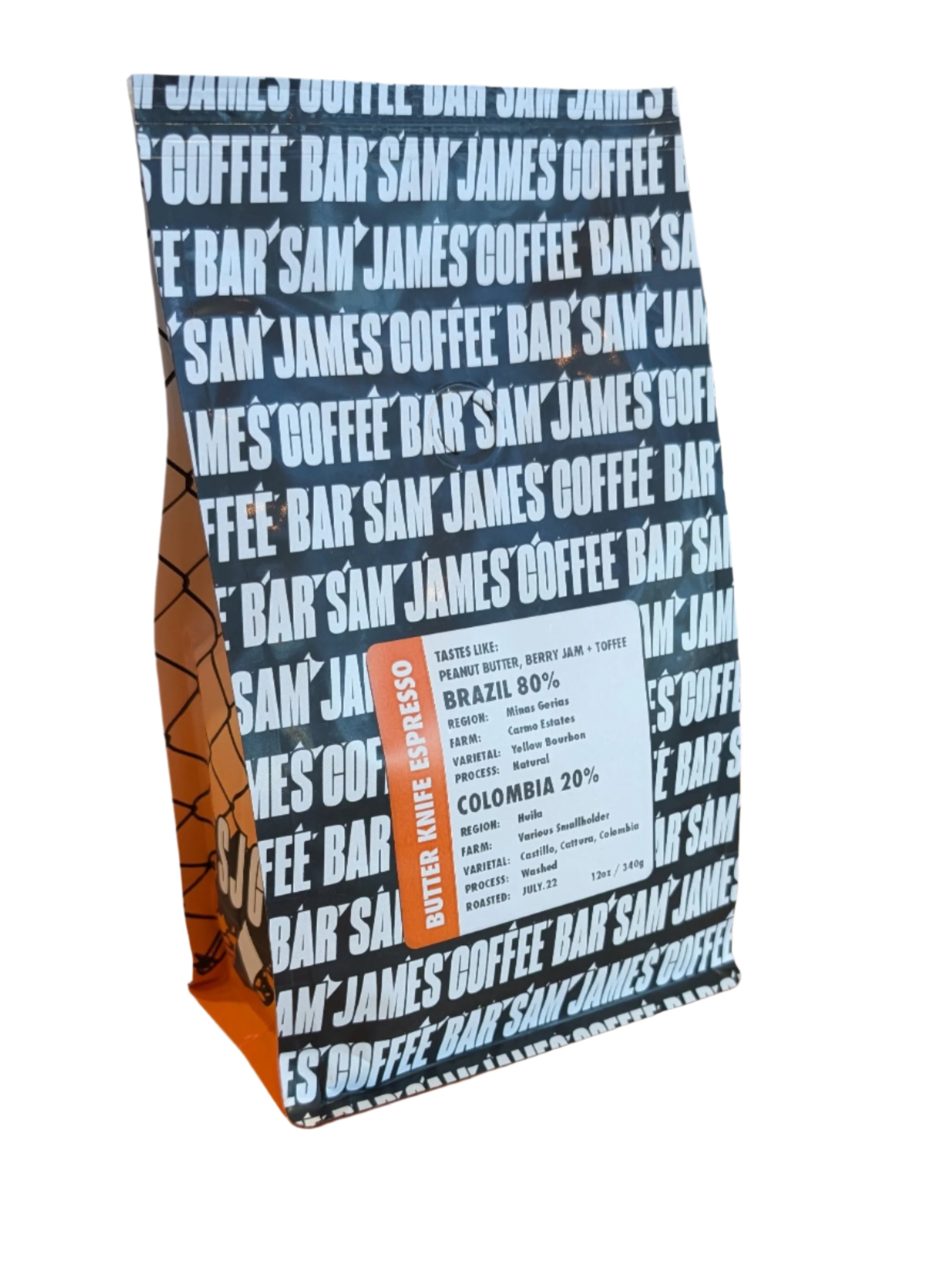 Sam James Coffee Bar Butter Knife Espresso Coffee Beans