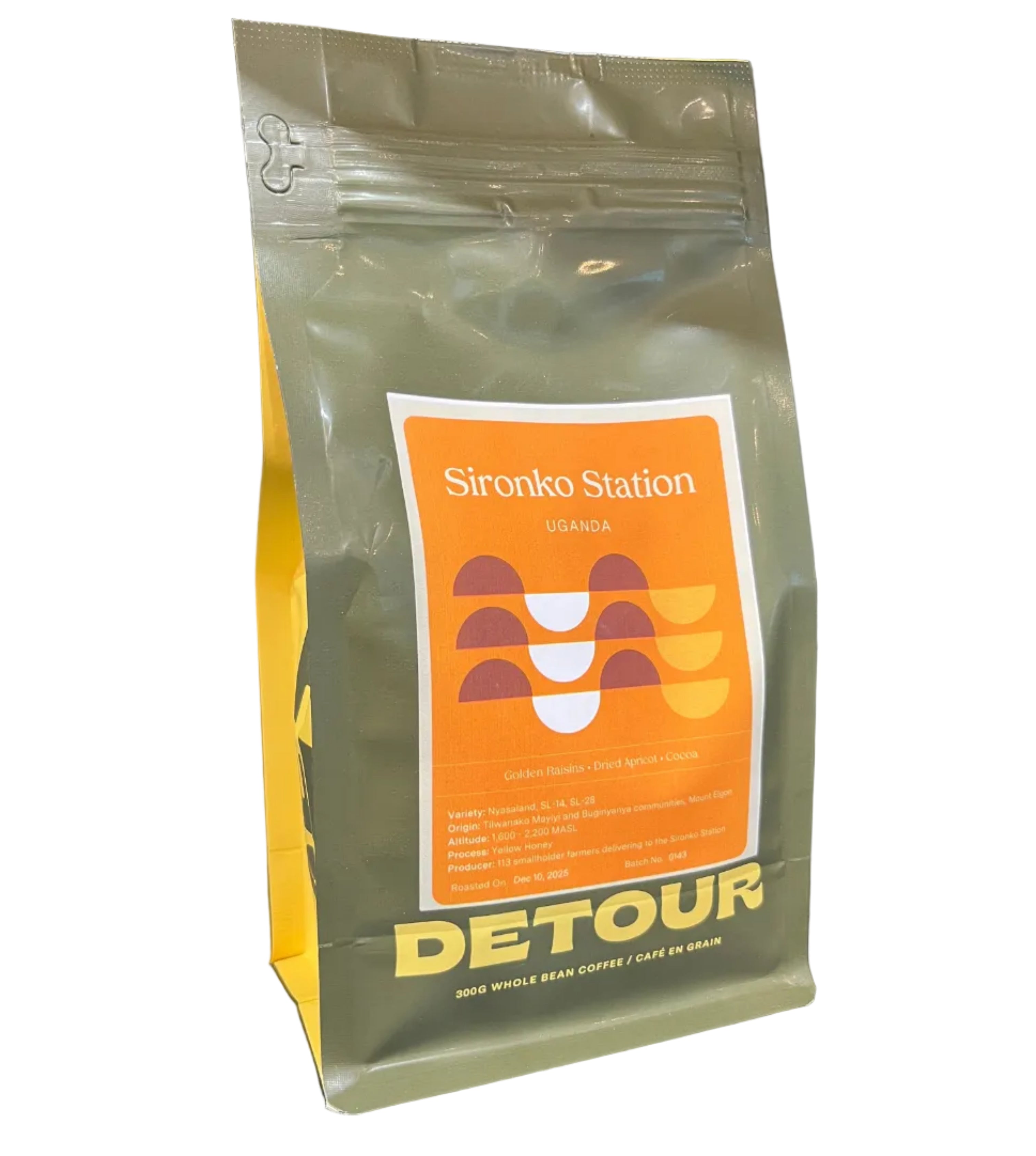 Detour Coffee - Uganda Sironko Station Yellow Honey Coffee Beans