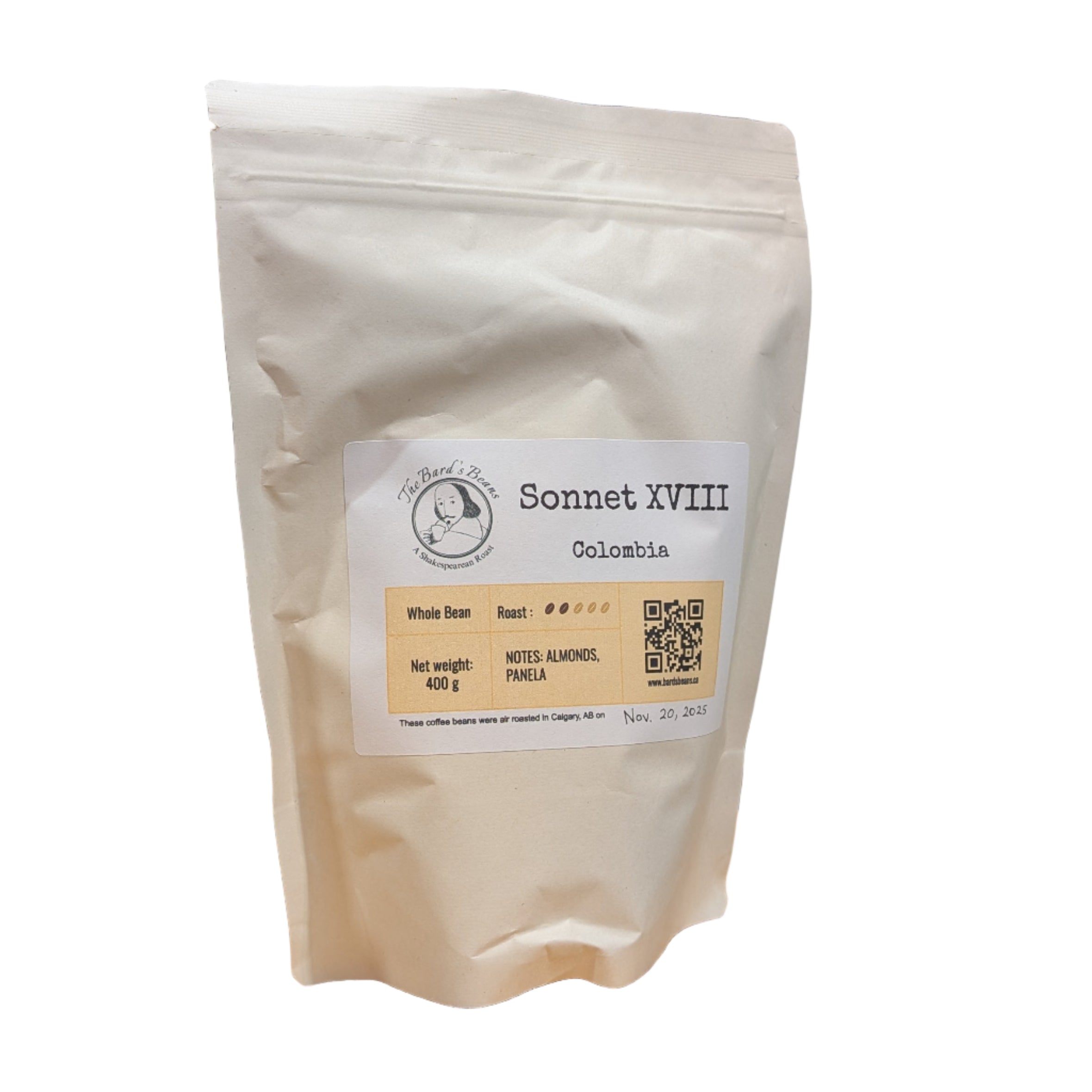 Bards Beans Sonnet XVIII Coffee Beans