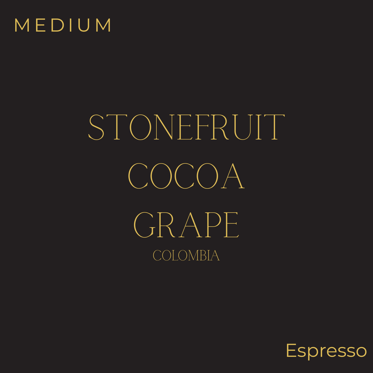 Manhattan Coffee Roasters - Colombia - Viani 2025 Espresso Coffee Beans
