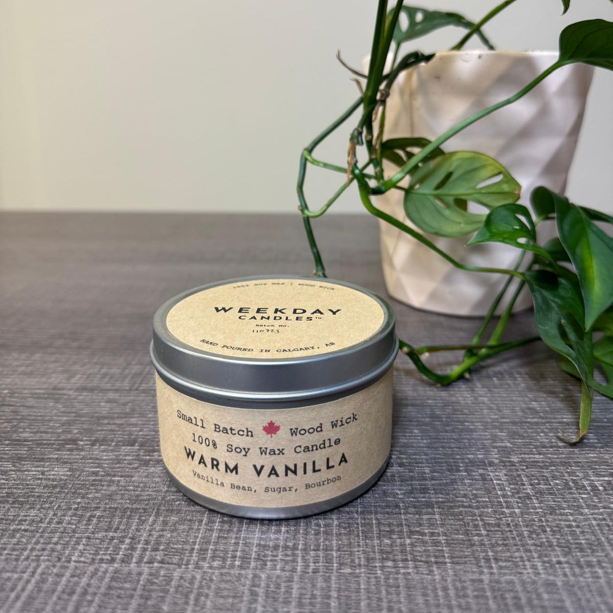 Warm Vanilla Cabin Candle Tin