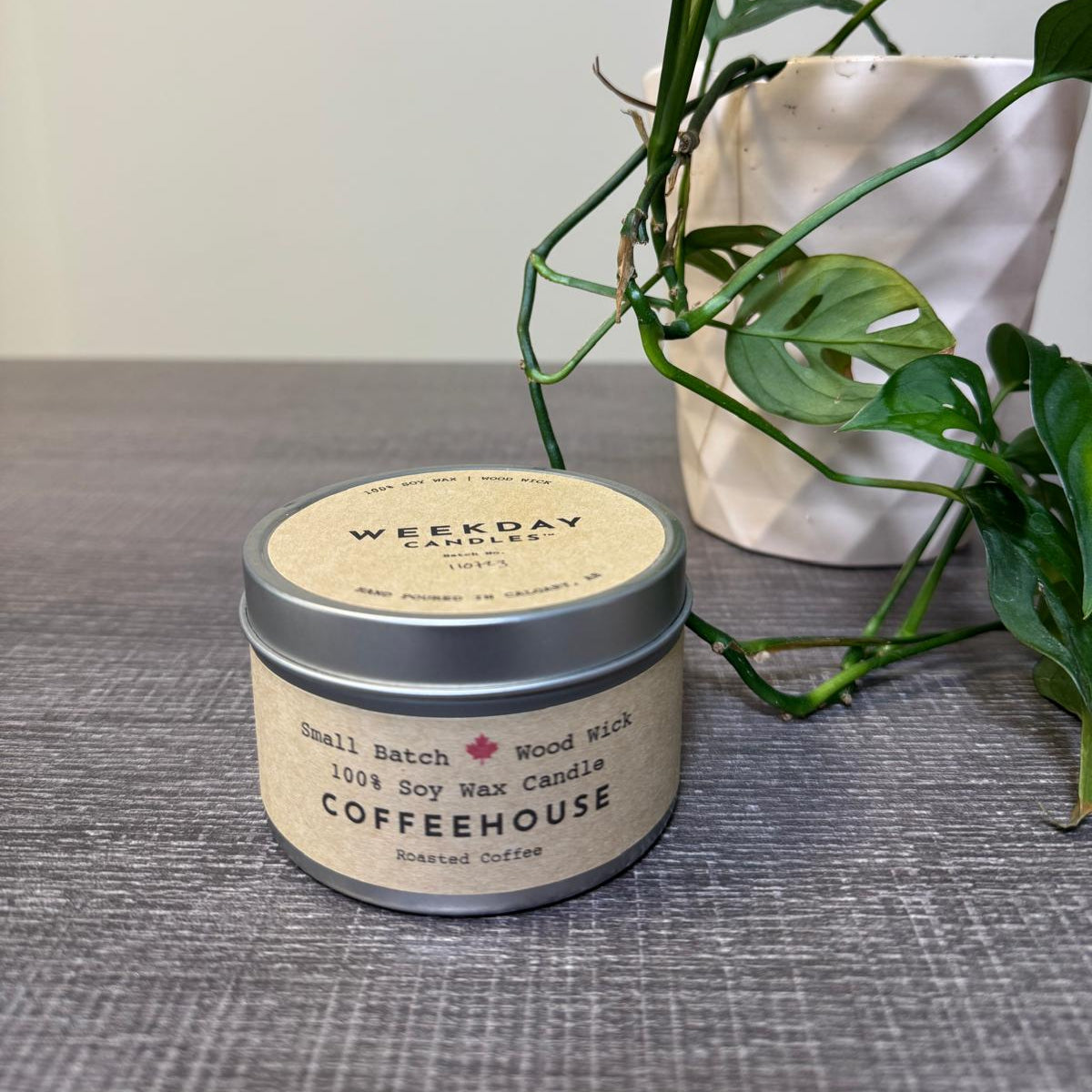 Coffeehouse Cabin Candle Tin