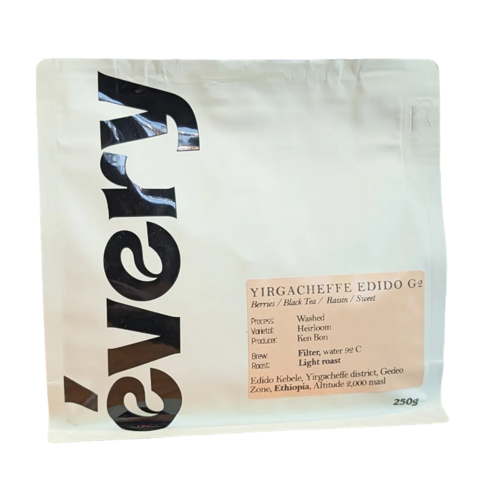 évery - Ethiopia - Yirgacheffe Edido G2 Coffee Beans