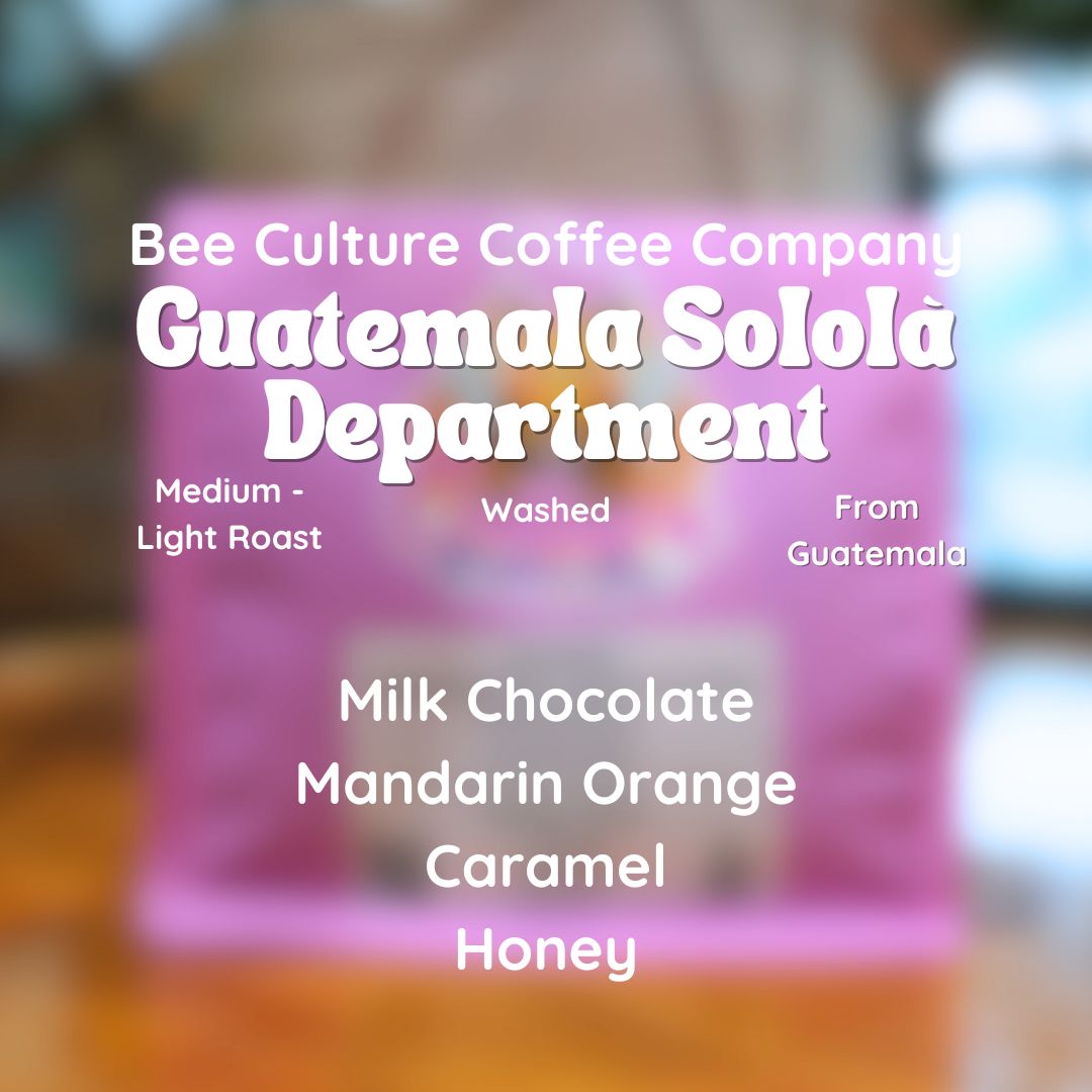 Bee Culture Coffee Company Guatemala Solala Department Coffee Beans