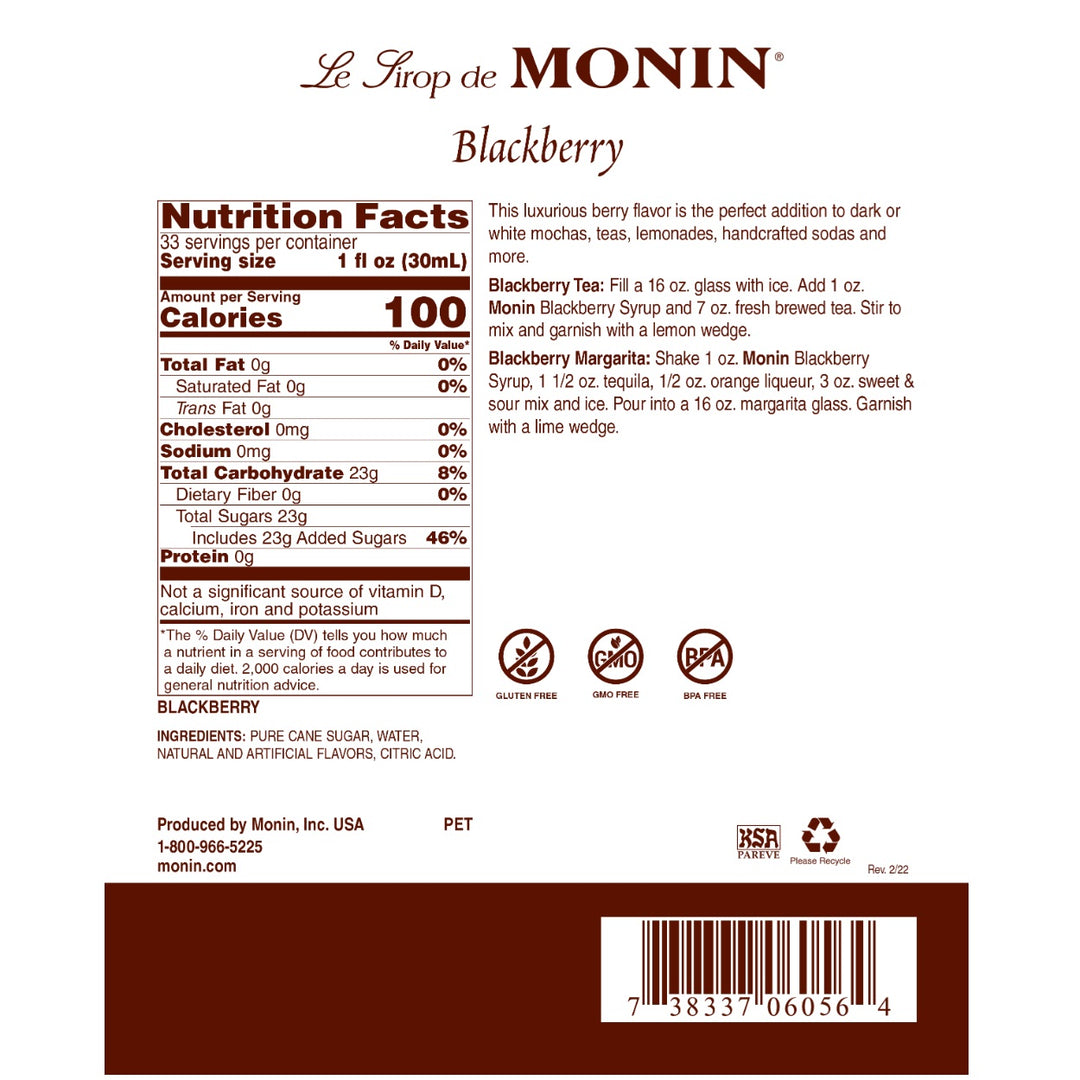 Monin Blackberry Syrup