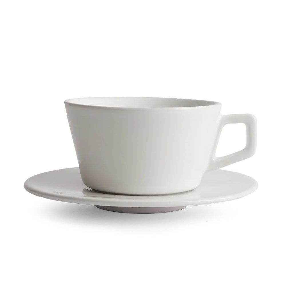 Created Co Angle Small Latte Cup & Saucer (230ml, 8oz)