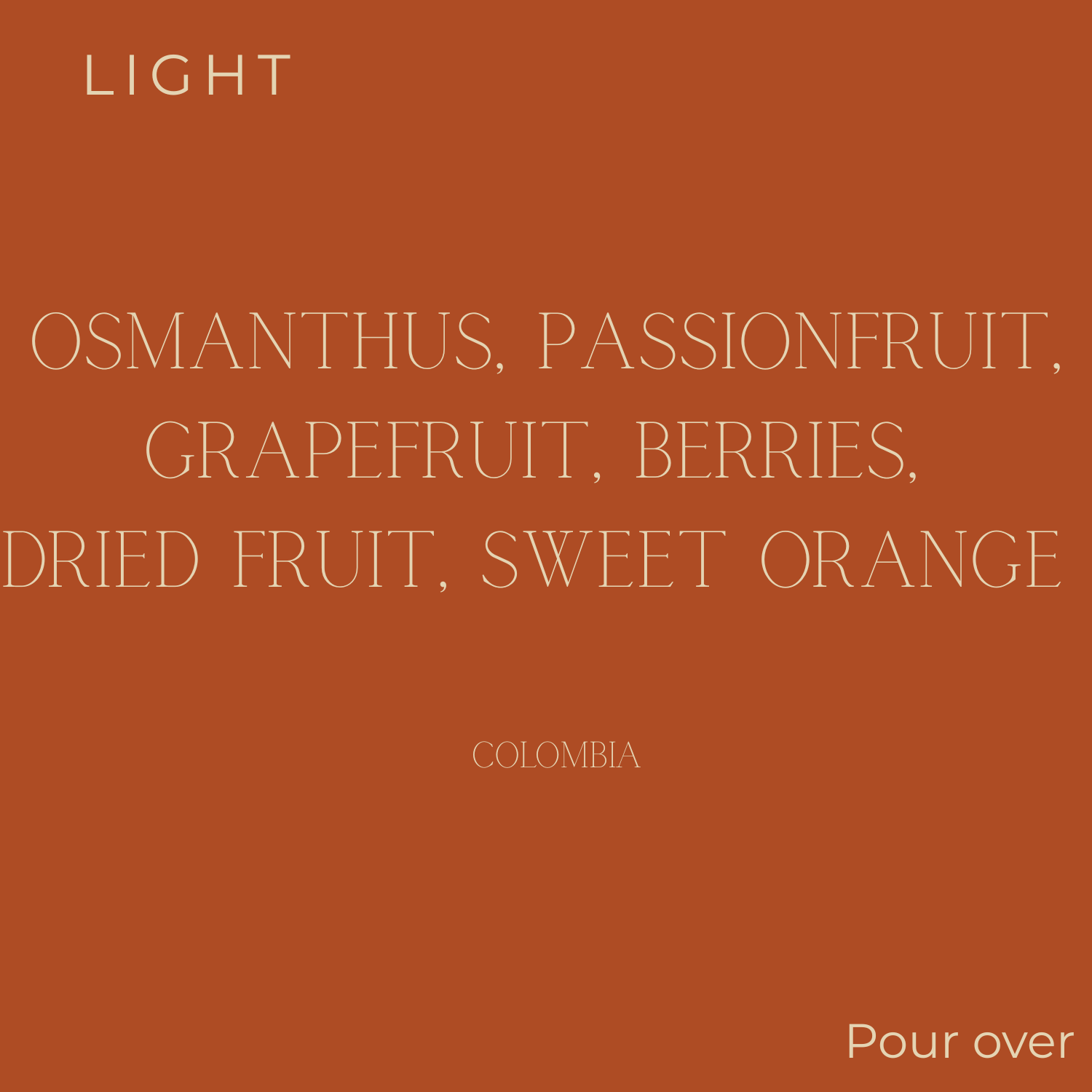 (DISCOUNT) Too Good Colombia Golden Osmanthus Coffee Beans