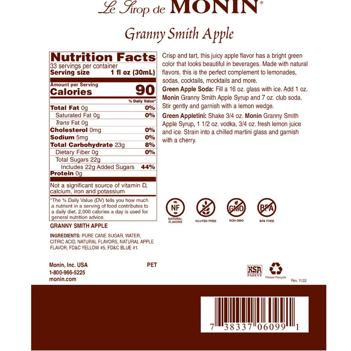 Monin Granny Smith Syrup