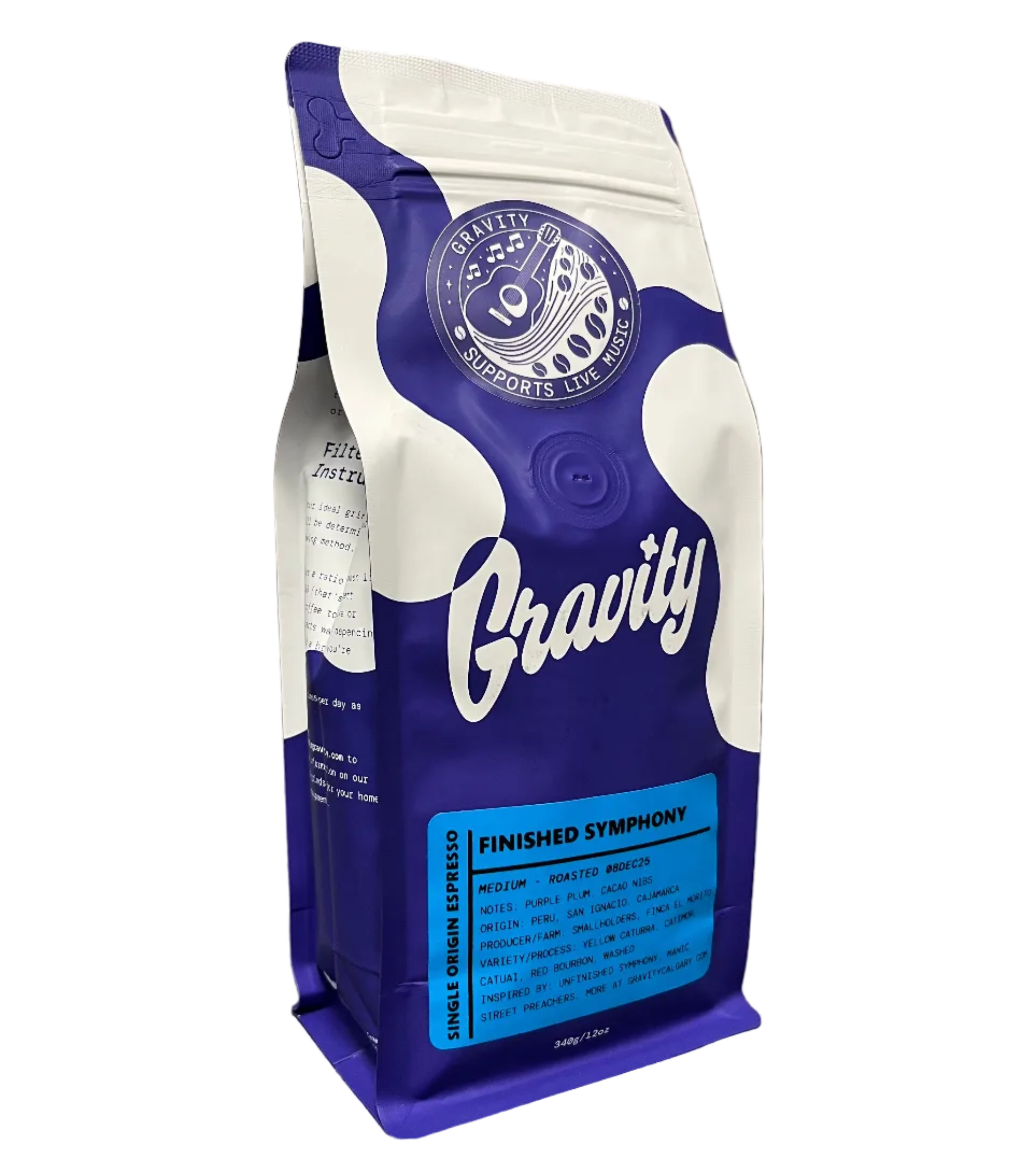 Gravity Finished Symphony Espresso Coffee Beans